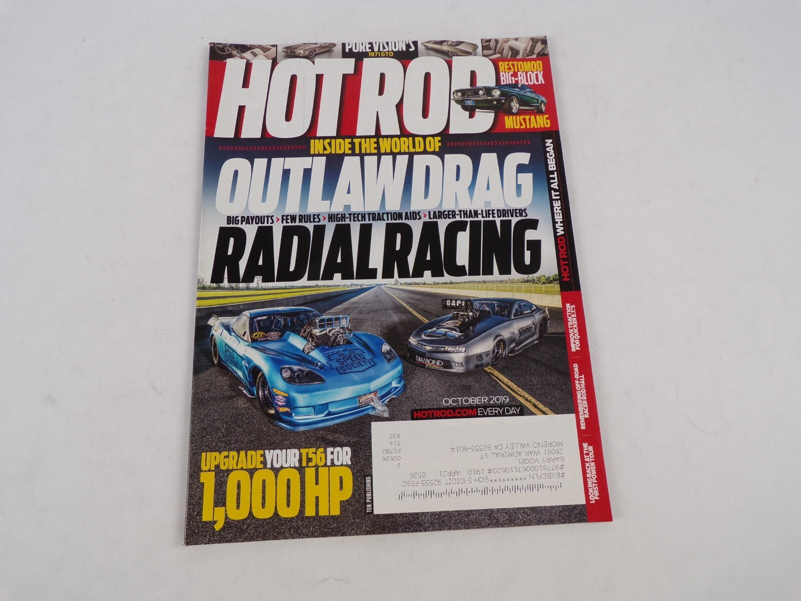 October 2019 Hot Rod Magazine Outlaw Drag Radical Racing Inside The World Of Up