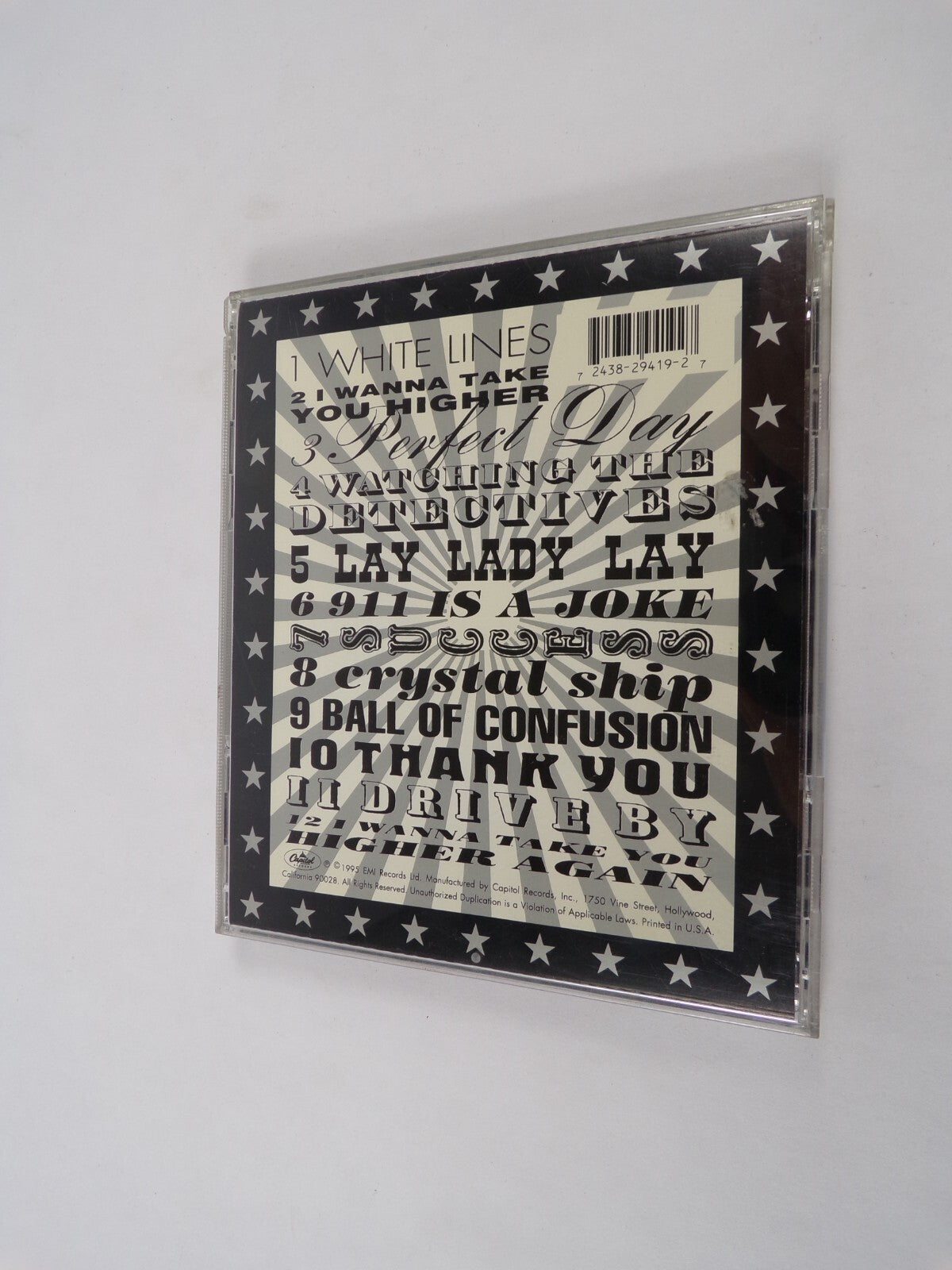 Duran Duran Thank You White Lines I Wanna Take You Higher Perfect Day WatchCD#27
