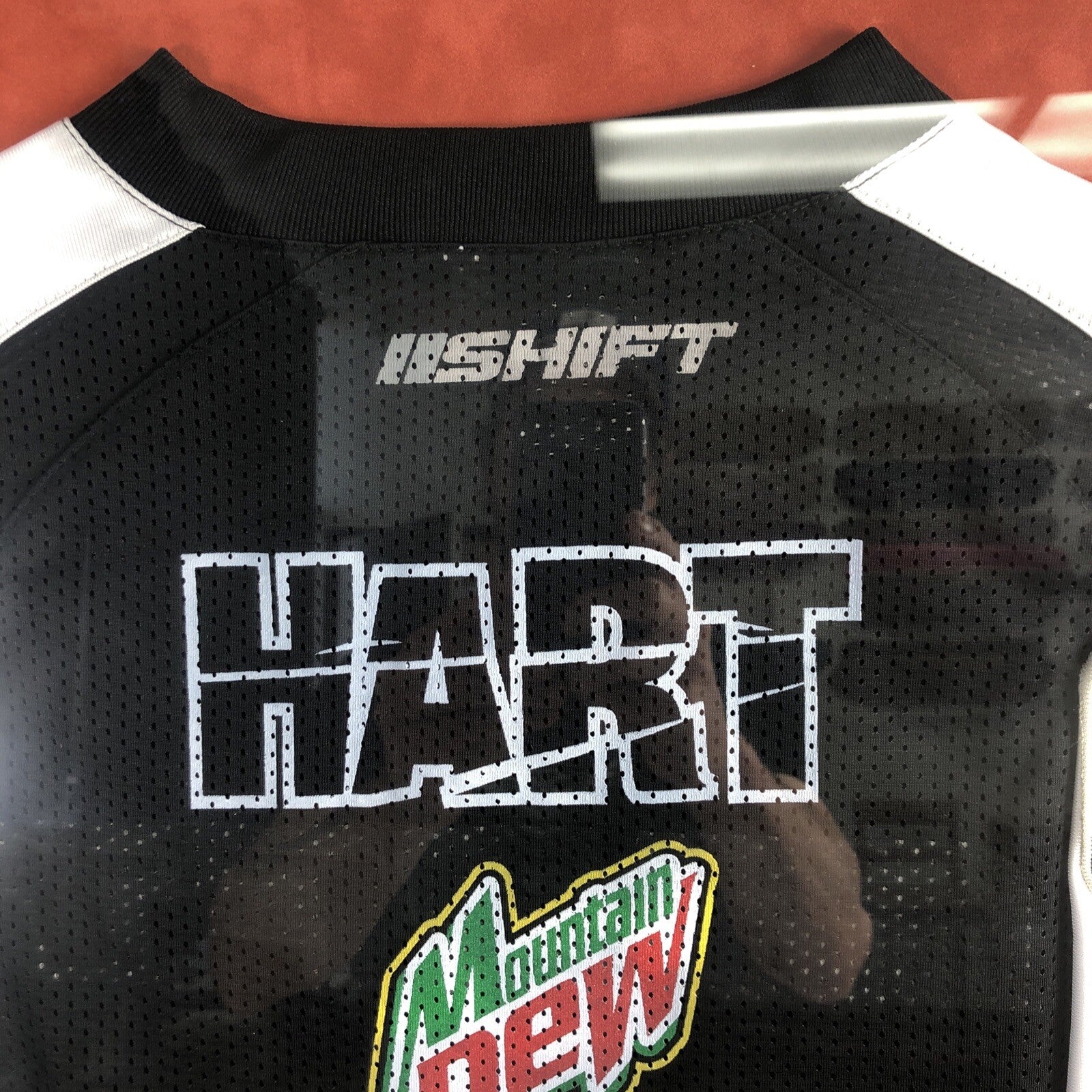 Carey Hart Mountain Dew Livewire Shift Motocross Jersey Matted and Framed - 1/1