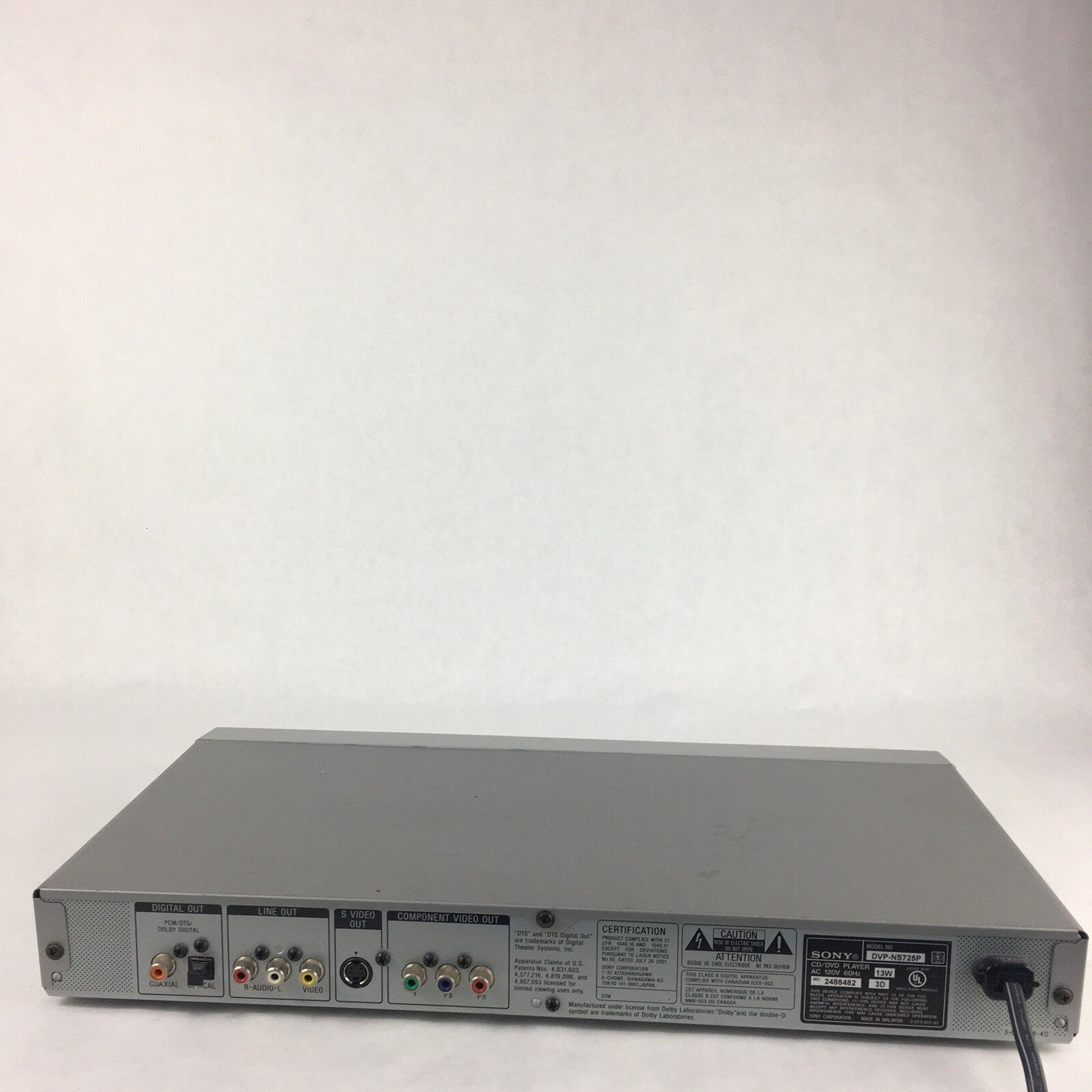 Sony DVP-NS725p CD DVD MP3 Player TESTED