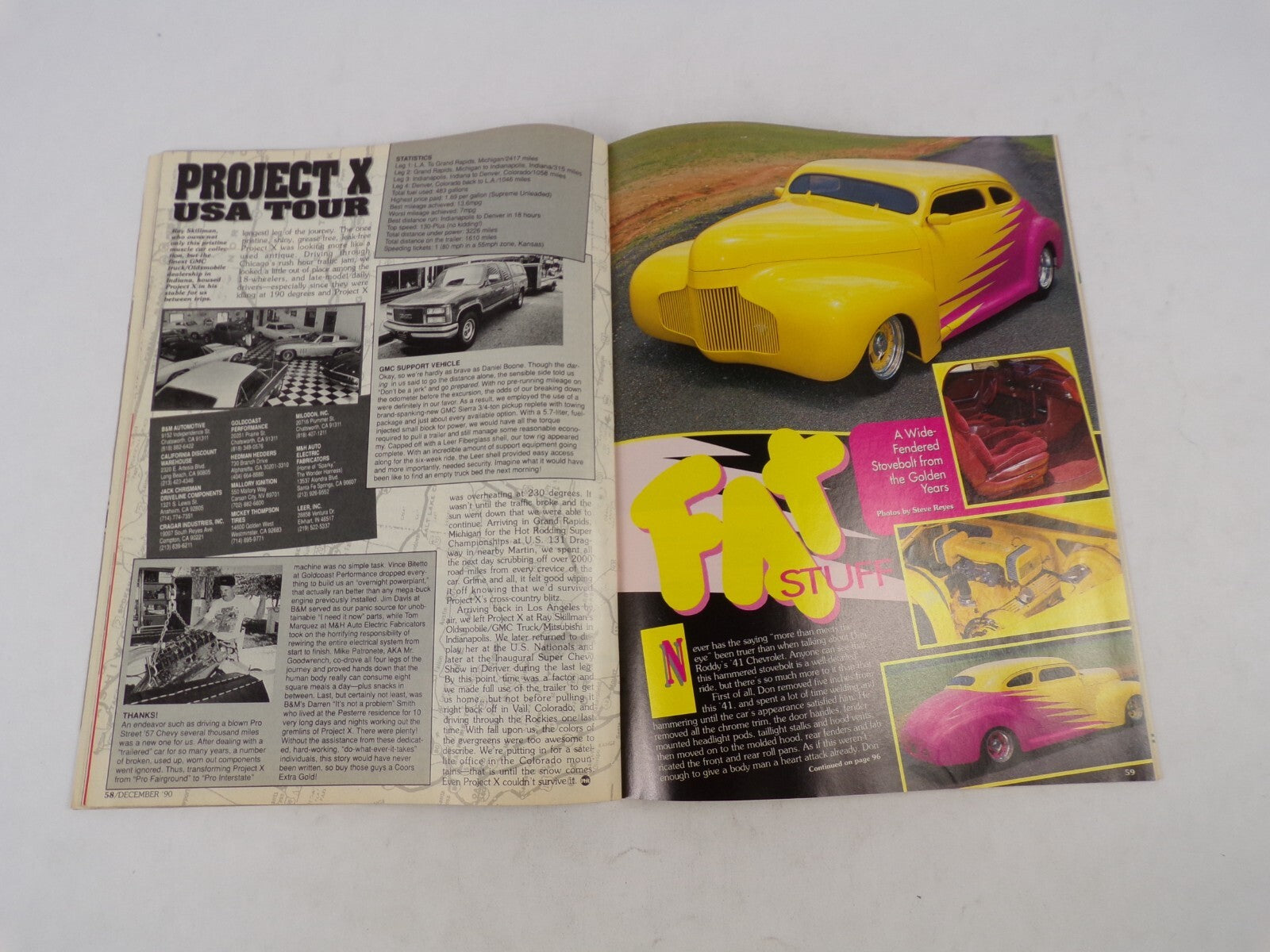 July 1992 Hot Rod Magazine Swap It! Project X U.S.A. Tour! Interstate Crulsing A