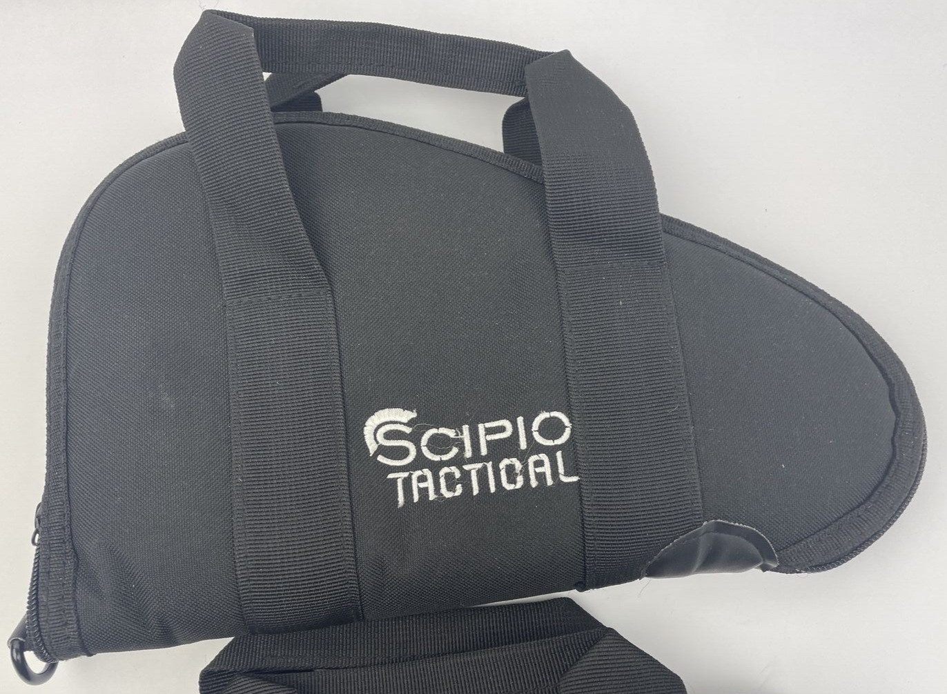 Lot of 2 x SCIPIO Tactical Rugged Double Padded Pistol Gun Ammo Case - Black