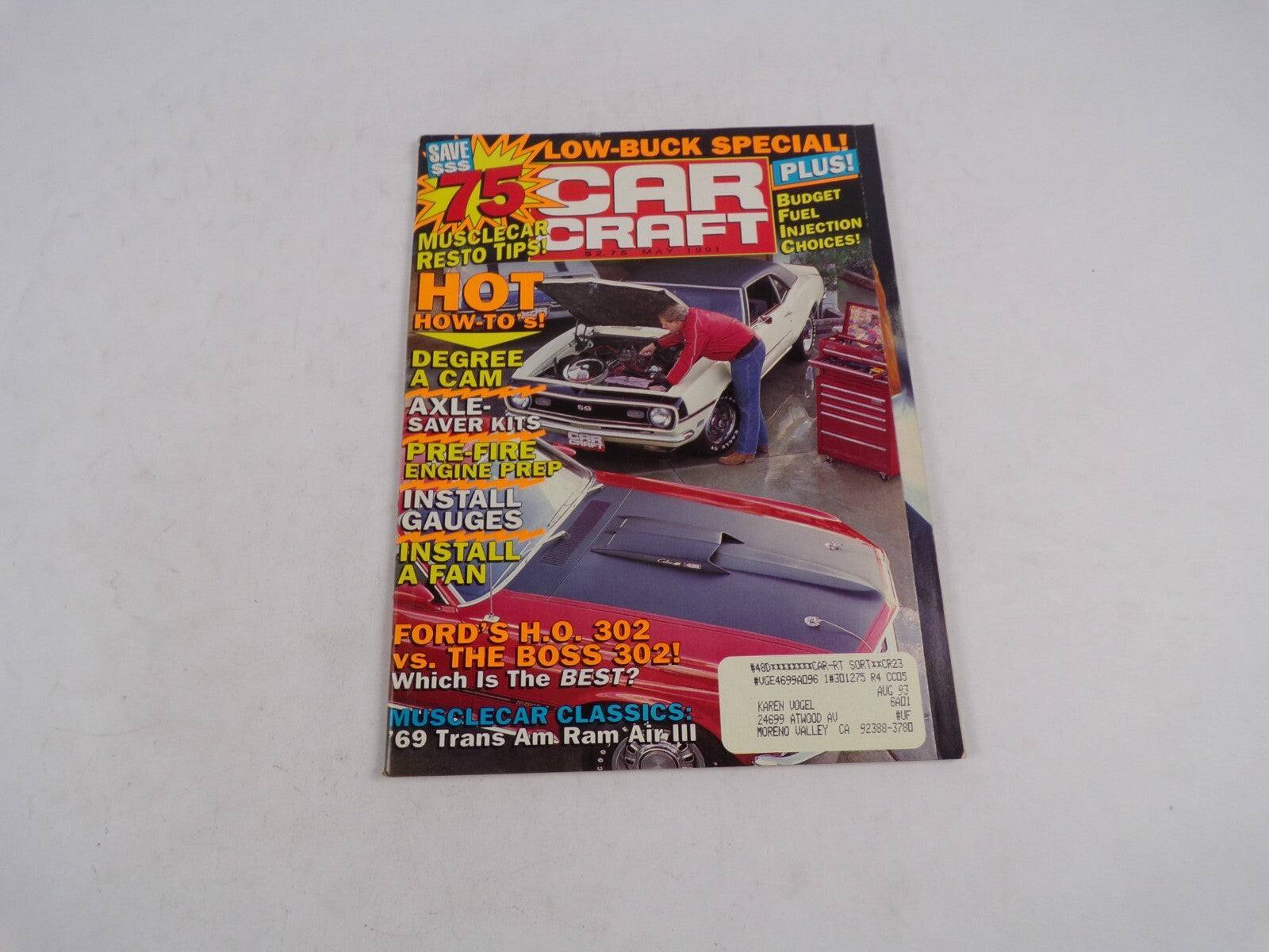 May 1991 Car Craft Low-Buck Special! Musclecar Resto Tips! Degree A Cam Axle-Sa