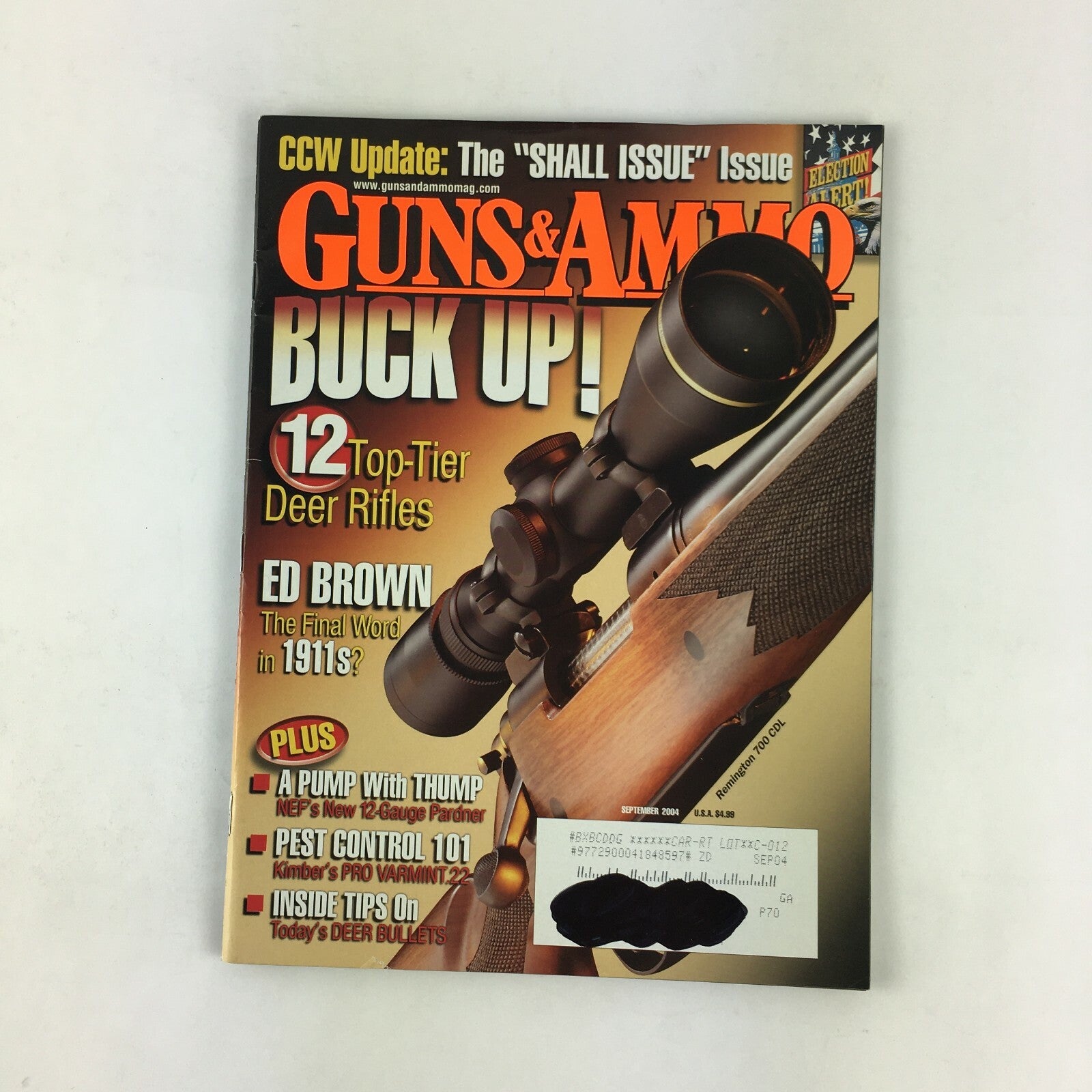 September 2004 Guns&Ammo Magazines 12 Top-Tier Deer Rifles A pump With Thump