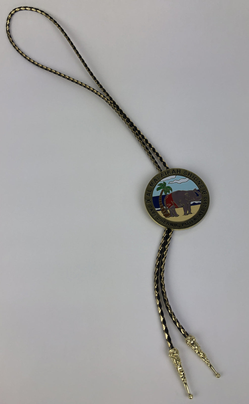 Al Malaikah Shrine Shriners DAVE CHERNIK , Potentate 2013 BOLO Tie VERY RARE