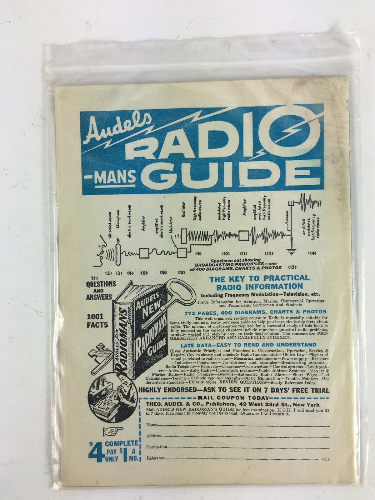 June 1943 Radio Craft Radio Electronics HugoGernsback Magazine 100 illustrations