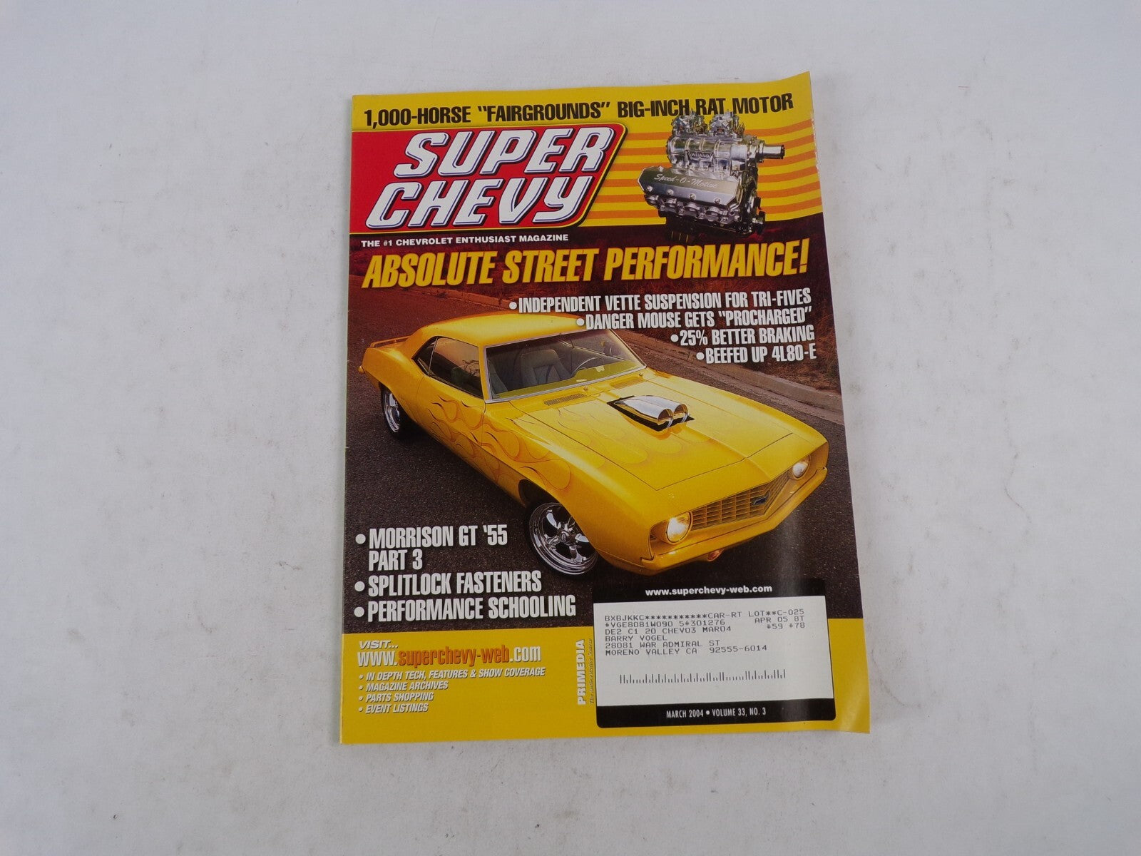 March 2004 Super Chevy Absolute Street Performance! Morrison GT '55 Part 3 Split