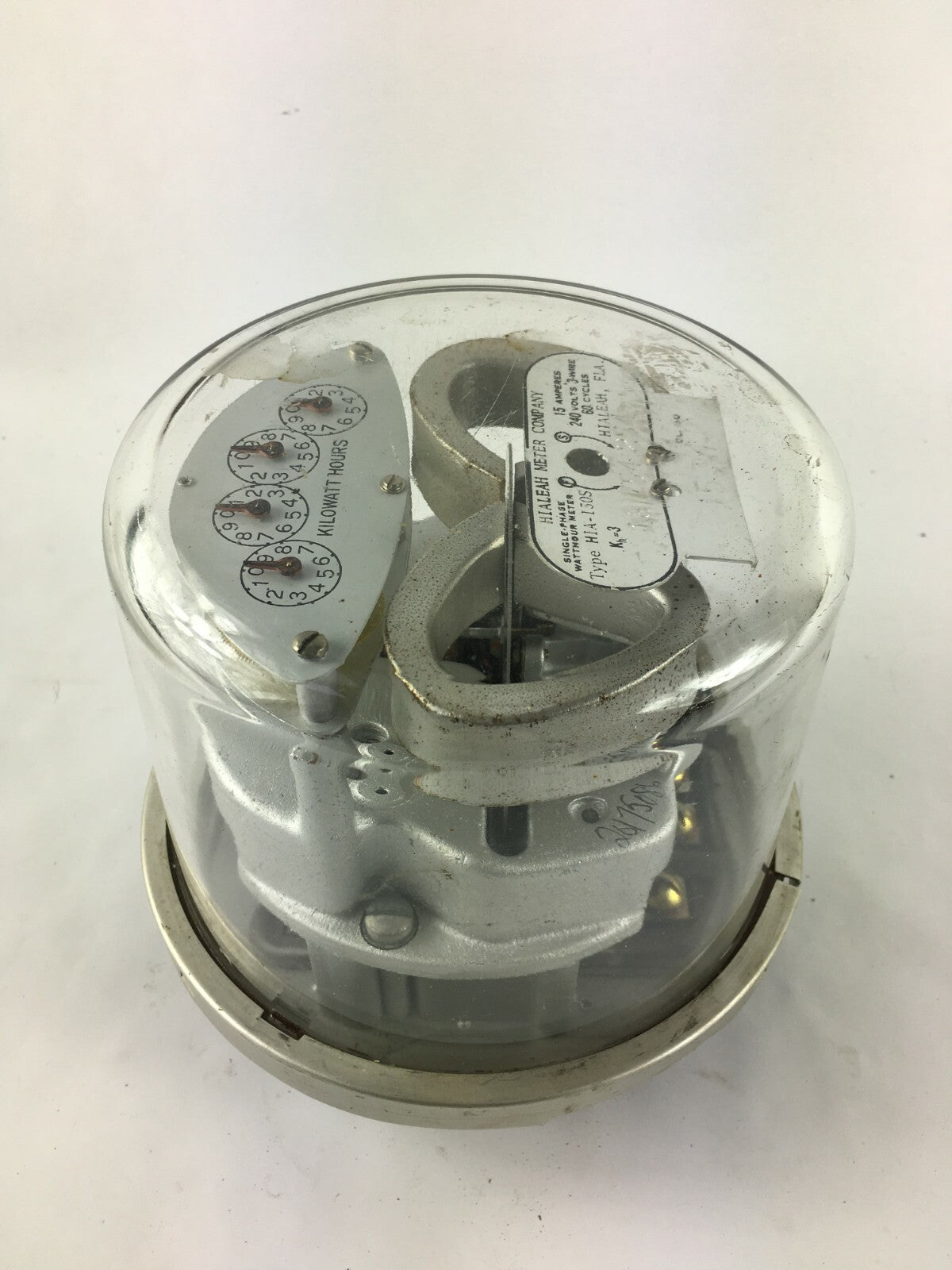 Hialeah Kilowatt Hours Single-Stator Watt Hour Meter Type HIA-130S 240v 3Wire