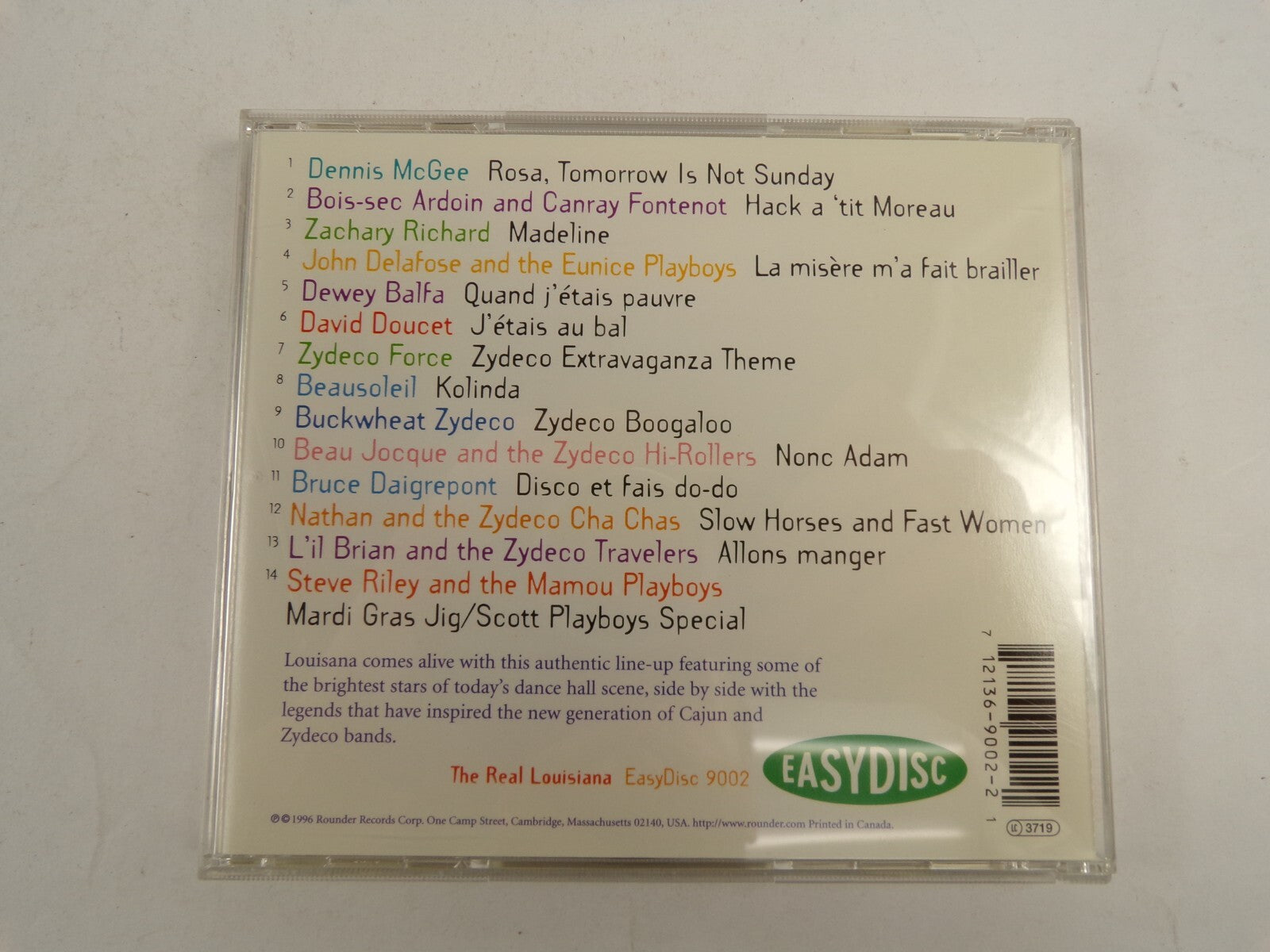 The Real Louisiana Dennis Mcgee David Doucet Beausoleil Zydeco Force CD#48