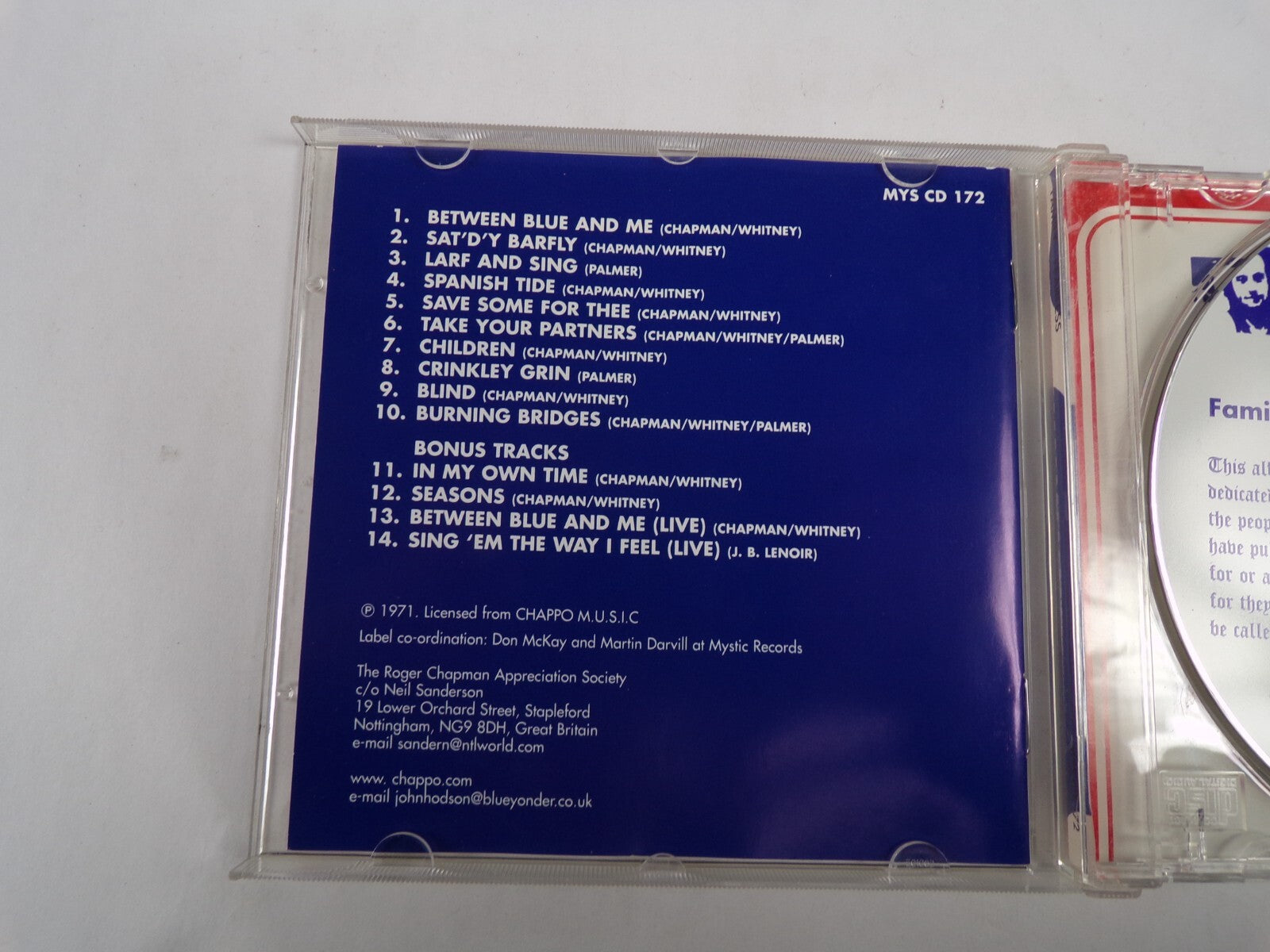 Fearless + 4 Bonus Fracks Including Unreleased Live Material CD#59