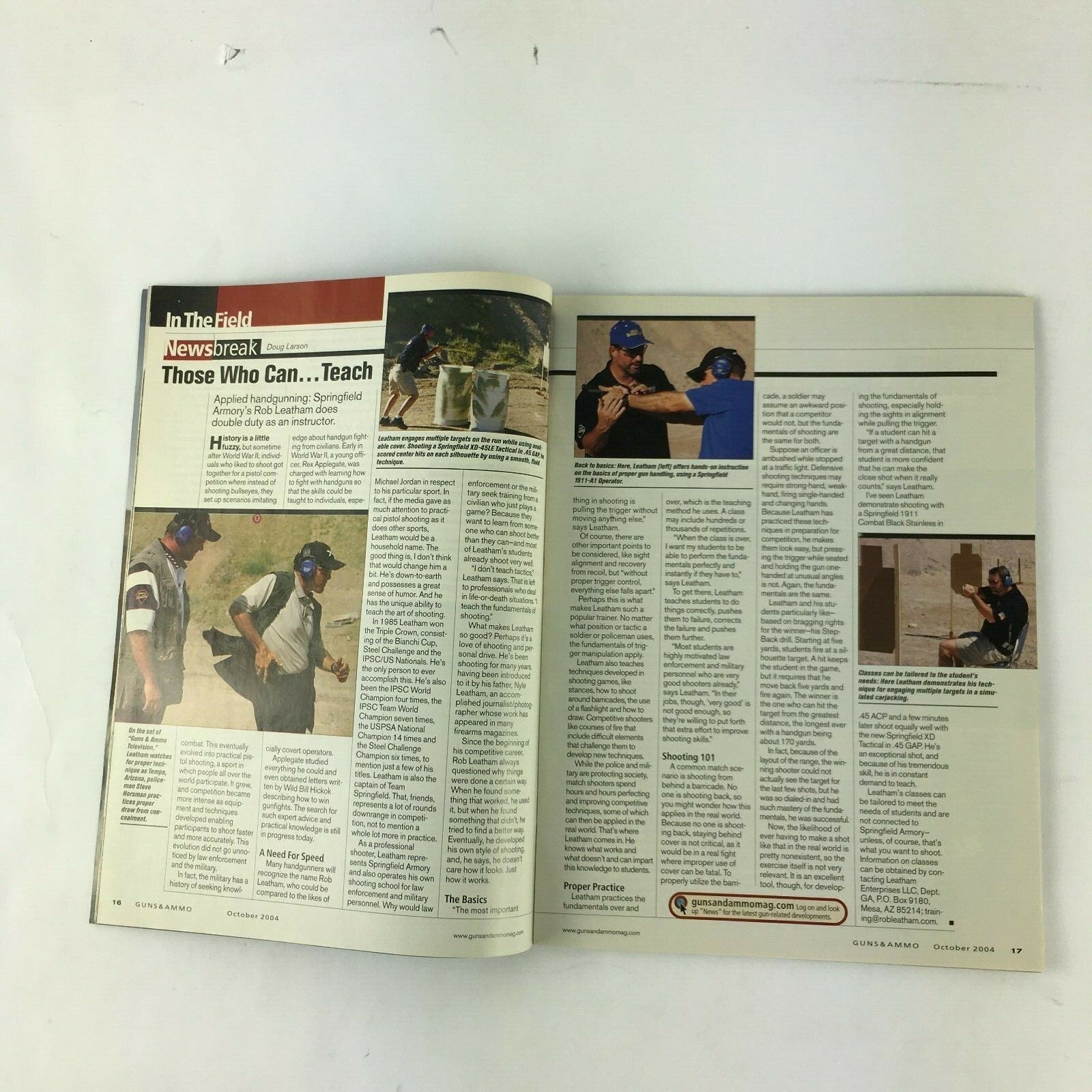 October 2004 Guns&Ammo Magazines Ruger's P345 A Workhorse Refined .458 Test Fire