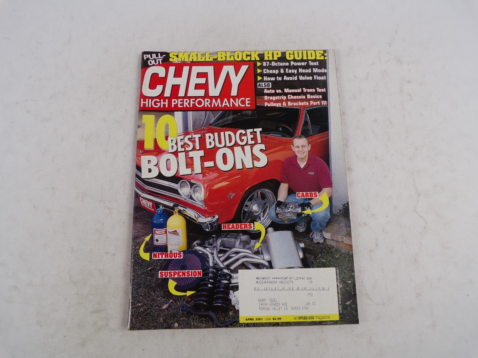April 2001 Chevy High Performance 10 Best Budget Bolt-Ons Small-Block HP Guide