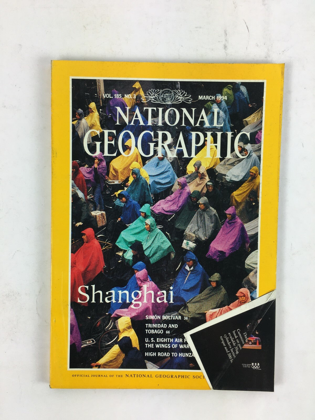 March 1994 National Geographic Magazine Shanghai Simon Bolivar Trinidad Tobago