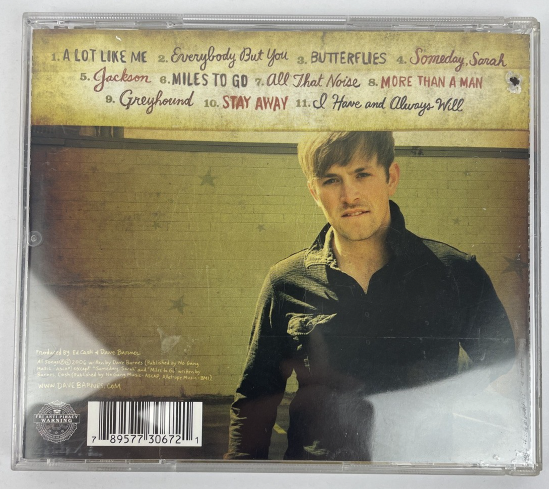 Dave Barnes " Chasing Mississippi " { Digital Audio CD } BMI Music - #2