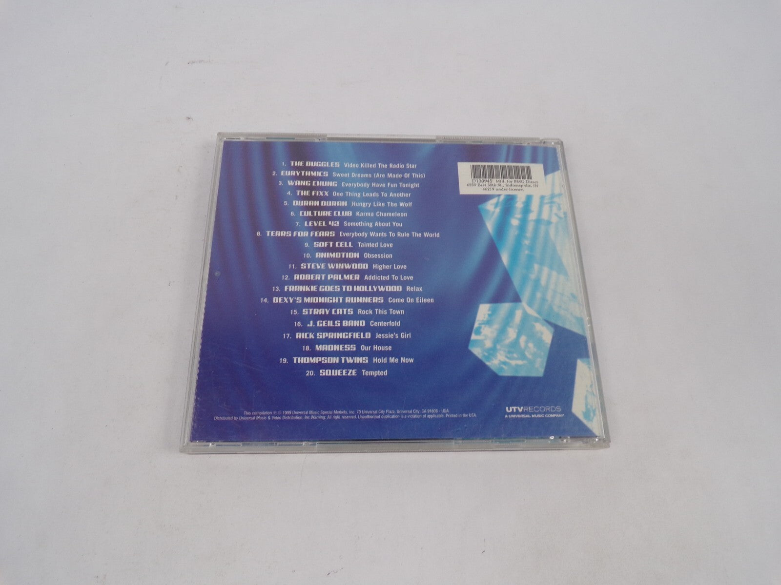 Pure 80's The Buggles Evrythmics Wang Chung The Fixx Duran Duran Culture CD#69