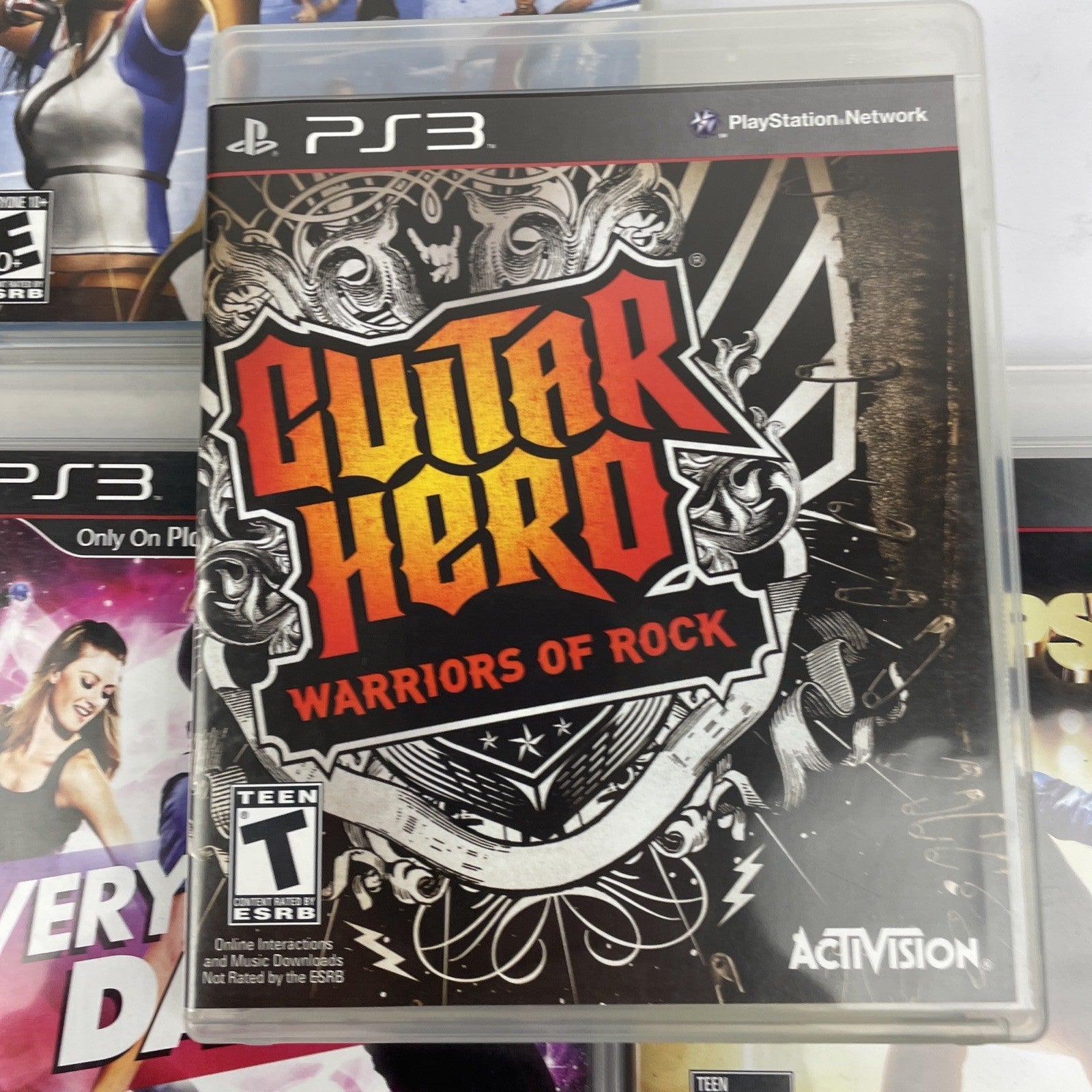 4 x Playstation 3 PS3 Guitar Hero W.O.R - Def Jam RAPSTAR - Everybody Dance - SC