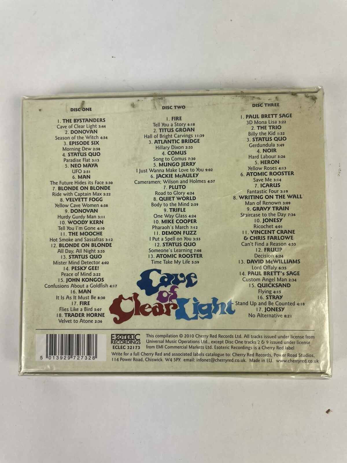 Various Artists - Cave Of Clear Light CD Rare #8