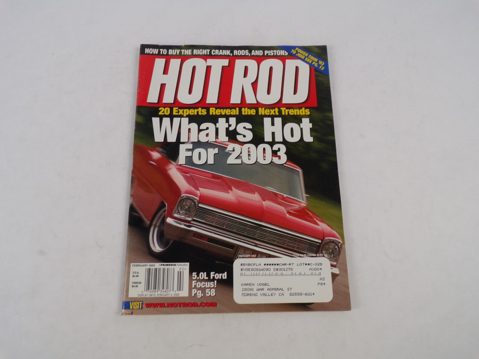 February 2003 Hot Rod Magazine What's Hot For 2003 Experts Reveal The Next Trend