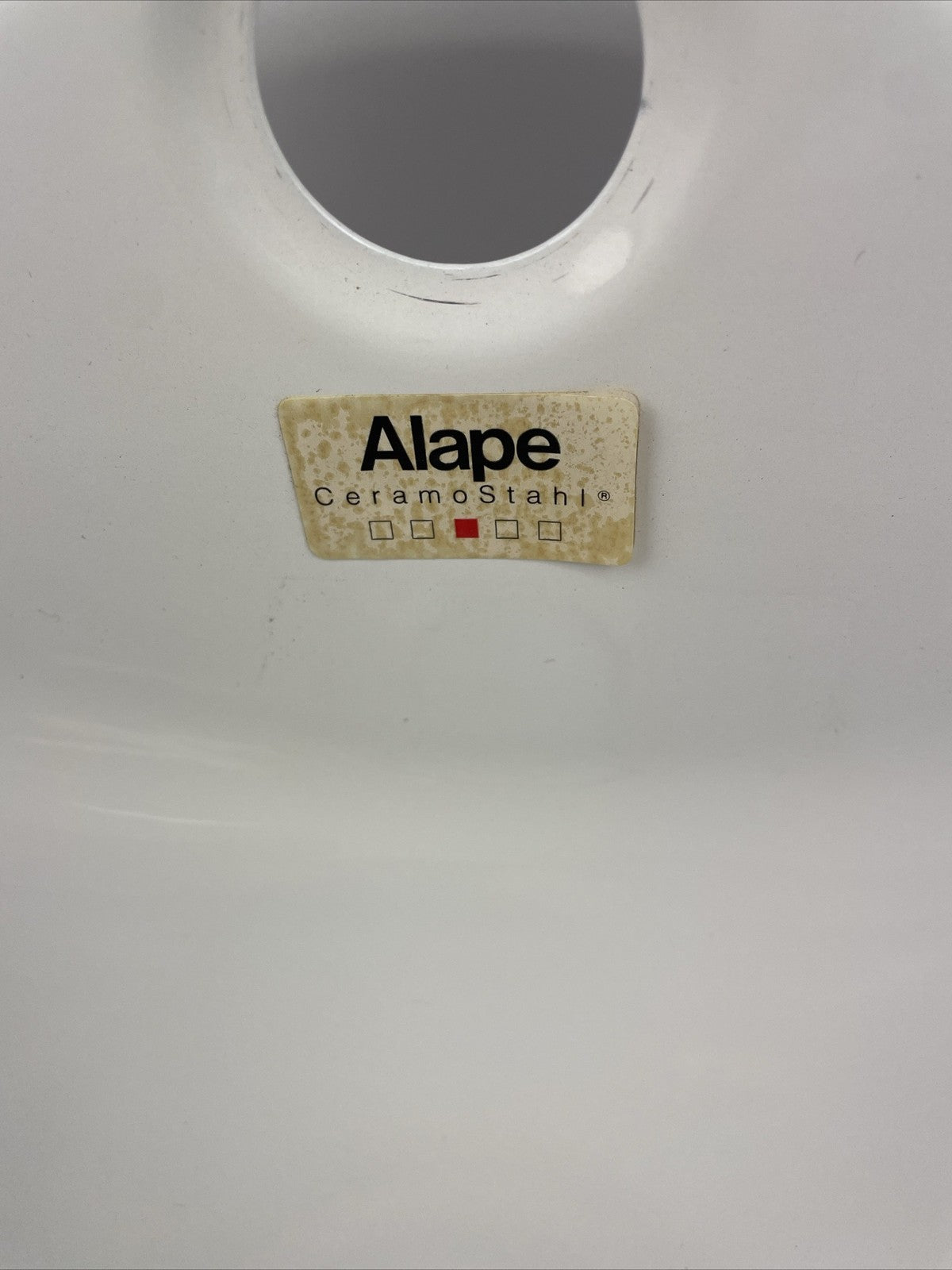 Alape Ceramostahl top mount Bathroom Designer Sink Glossy White OD 535mm 21"