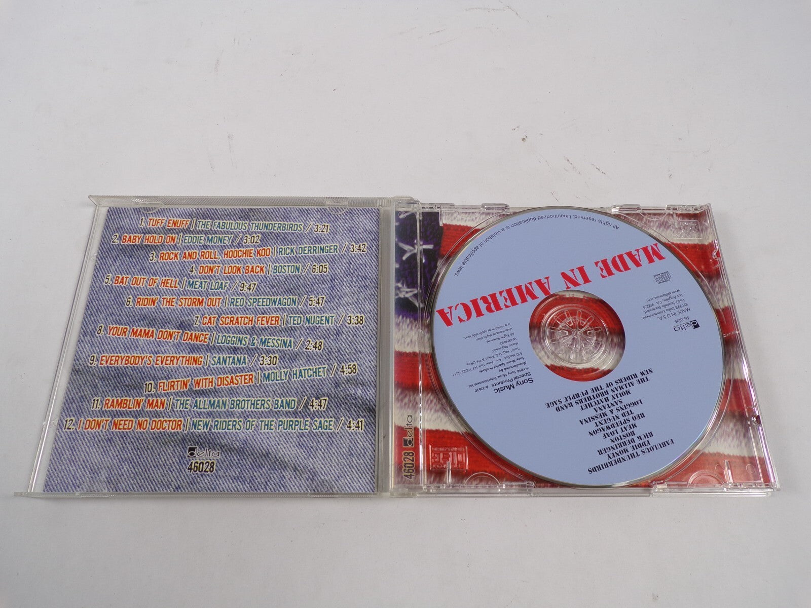 Made In America Molly Hatchet Reo Speedwagon Meat Loaf Boston Santana CD#48