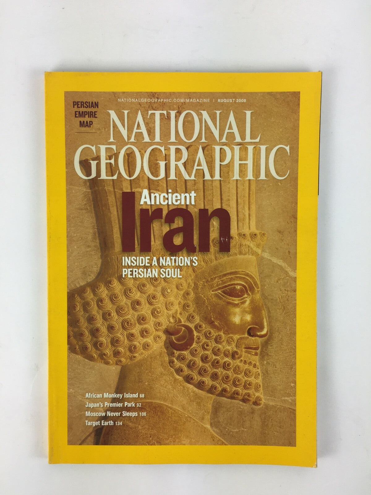 August 2008 National Geographic Magazine Ancient Iran Japan's Premier Park