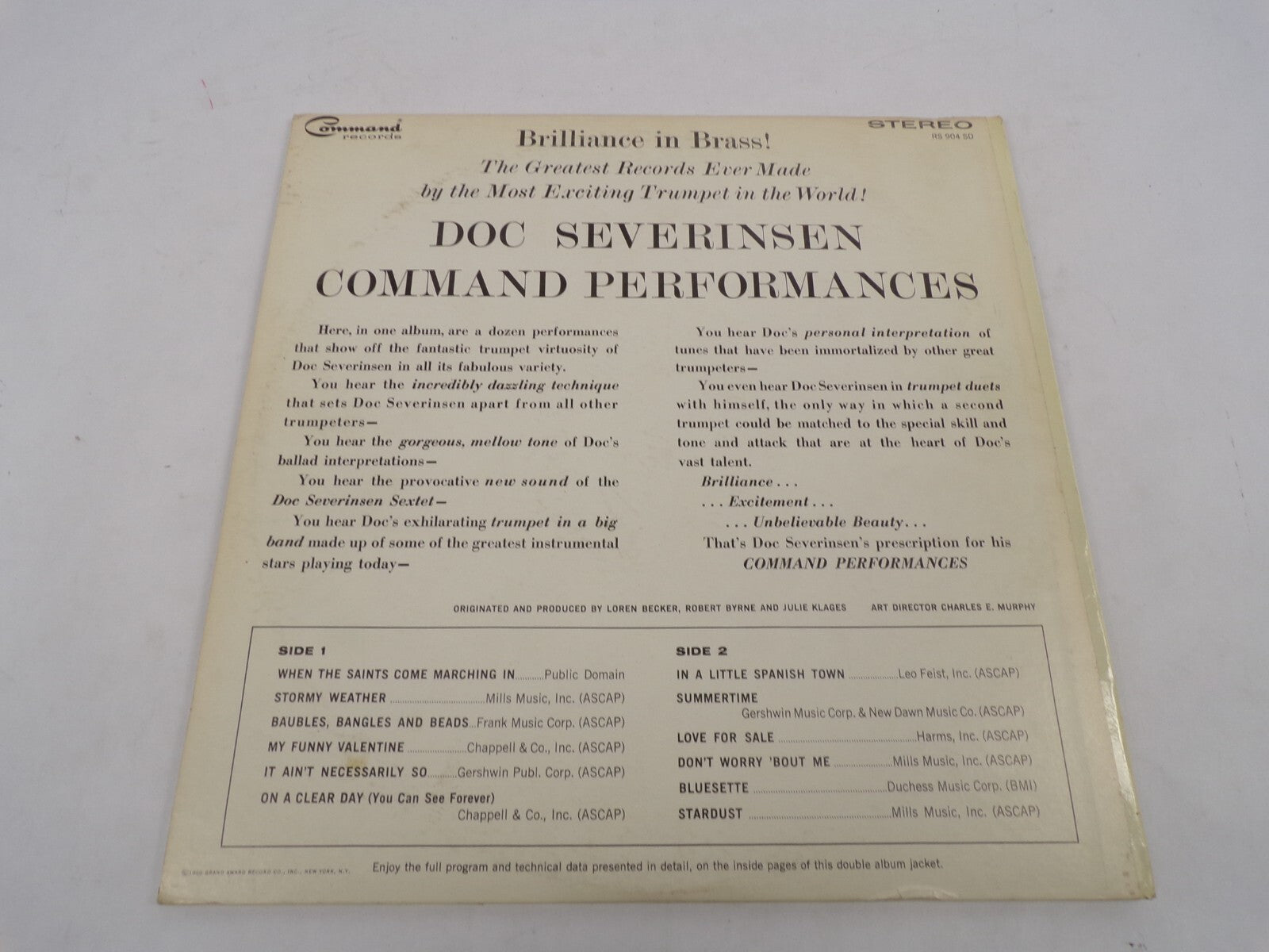 Doc Severinsen Command Performances When The Saints Come Marching In Stormy Weat