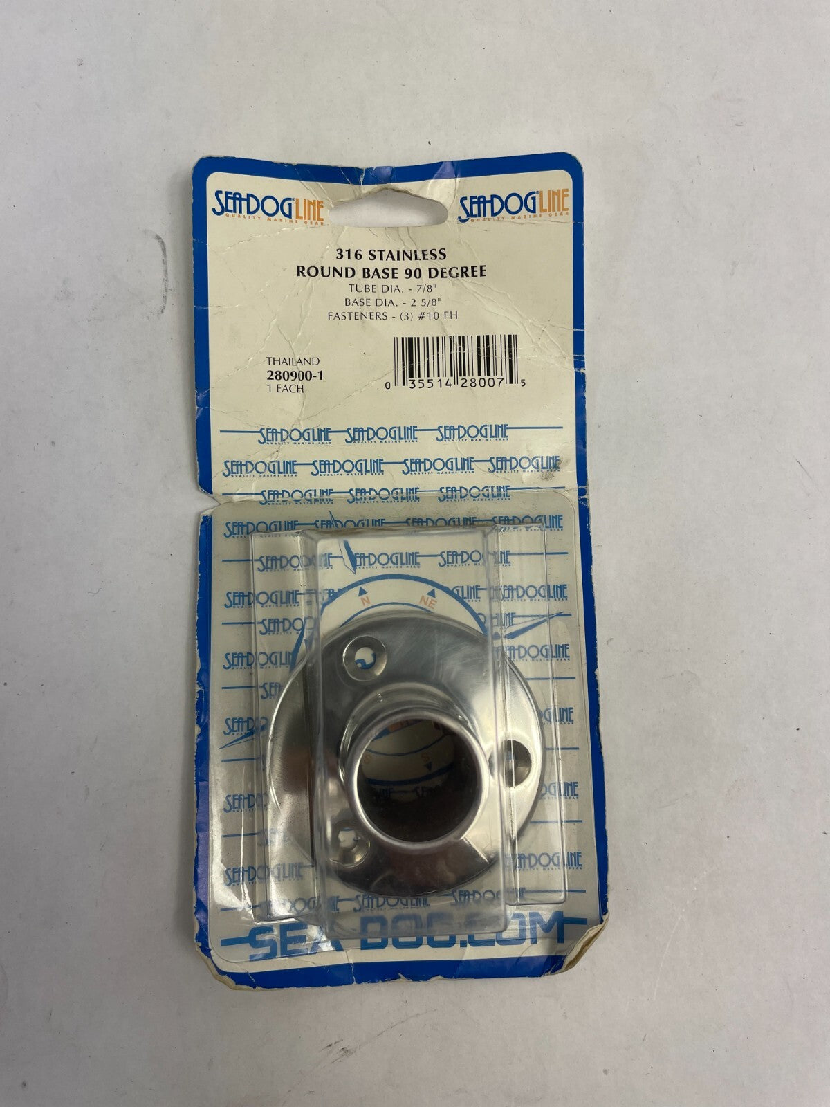 Sea Dog Line 316 Stainless Steel Round Base 90 Degree