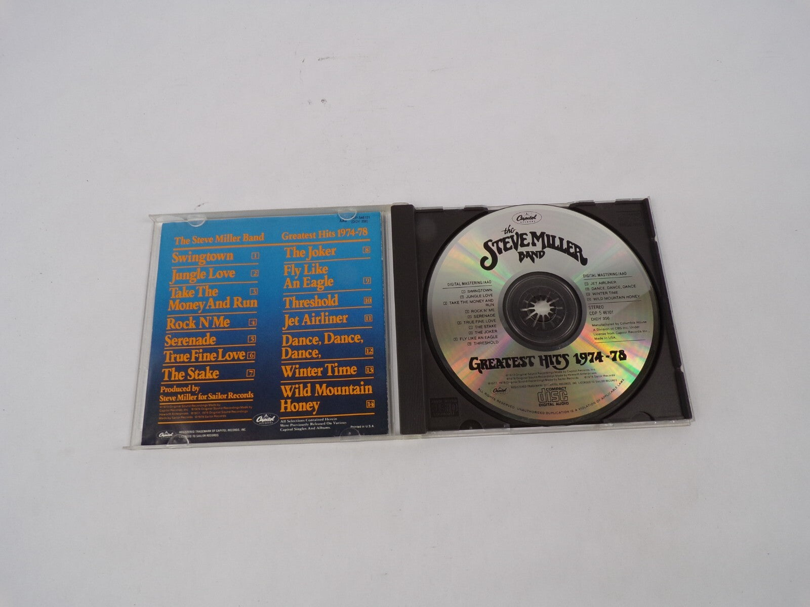 Steve Miller Band The Joker Fly Like An Eagle Threshold Winter Time CD#67