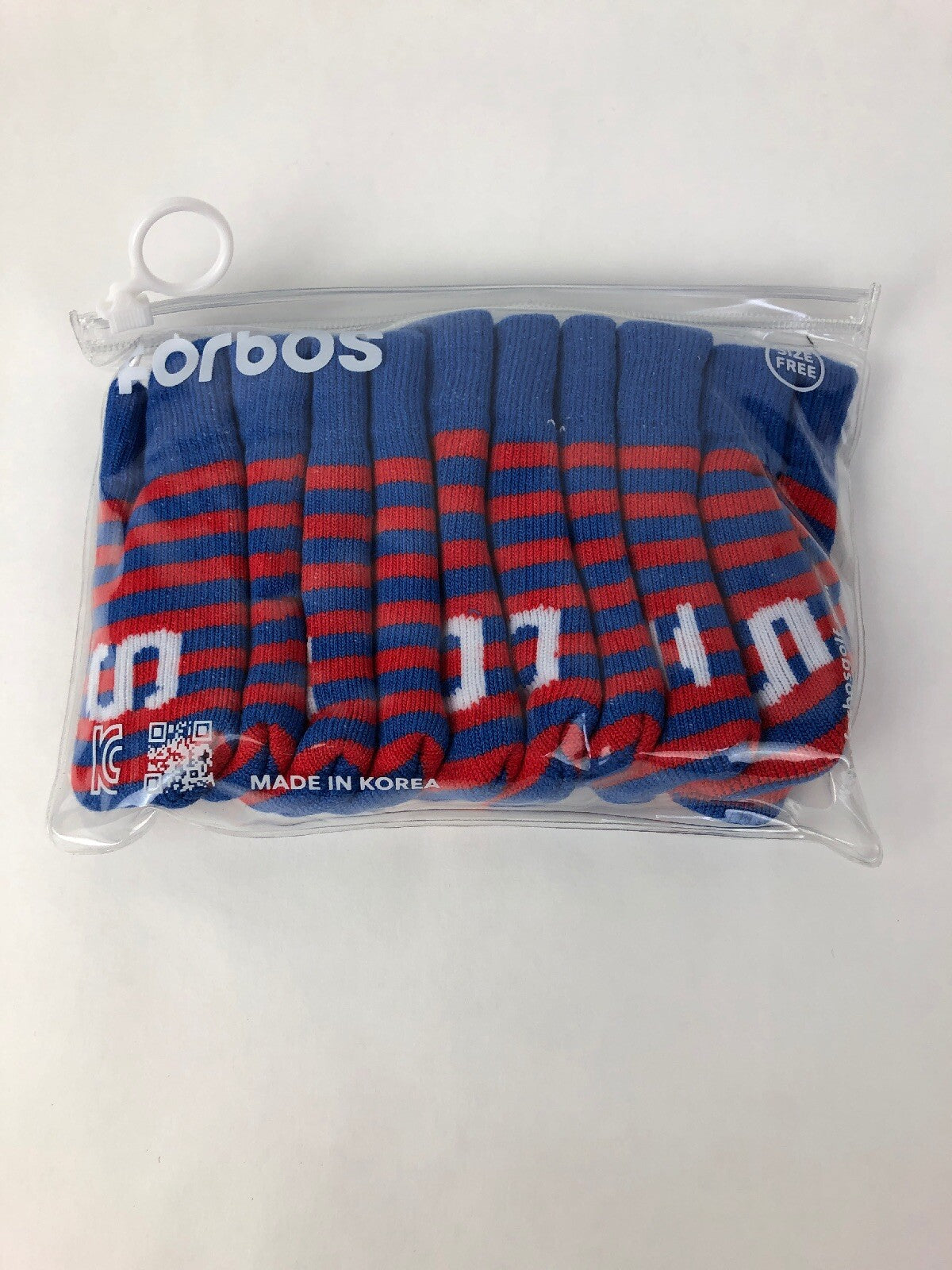 Forbos FBSIC-F 10 piece golf iron head covers blue red stripe set