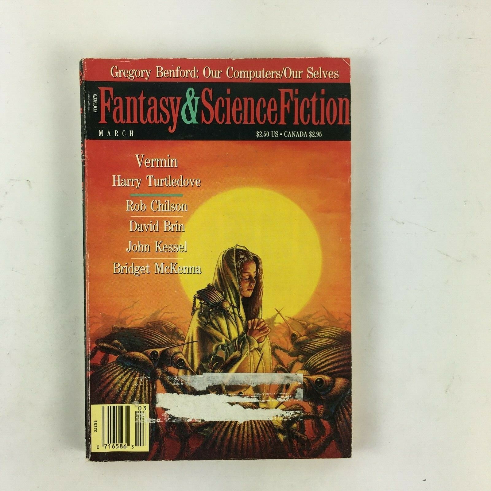 March Fantasy & Science Fiction Magazine Vermin Harry Turtledove Rob Chilson
