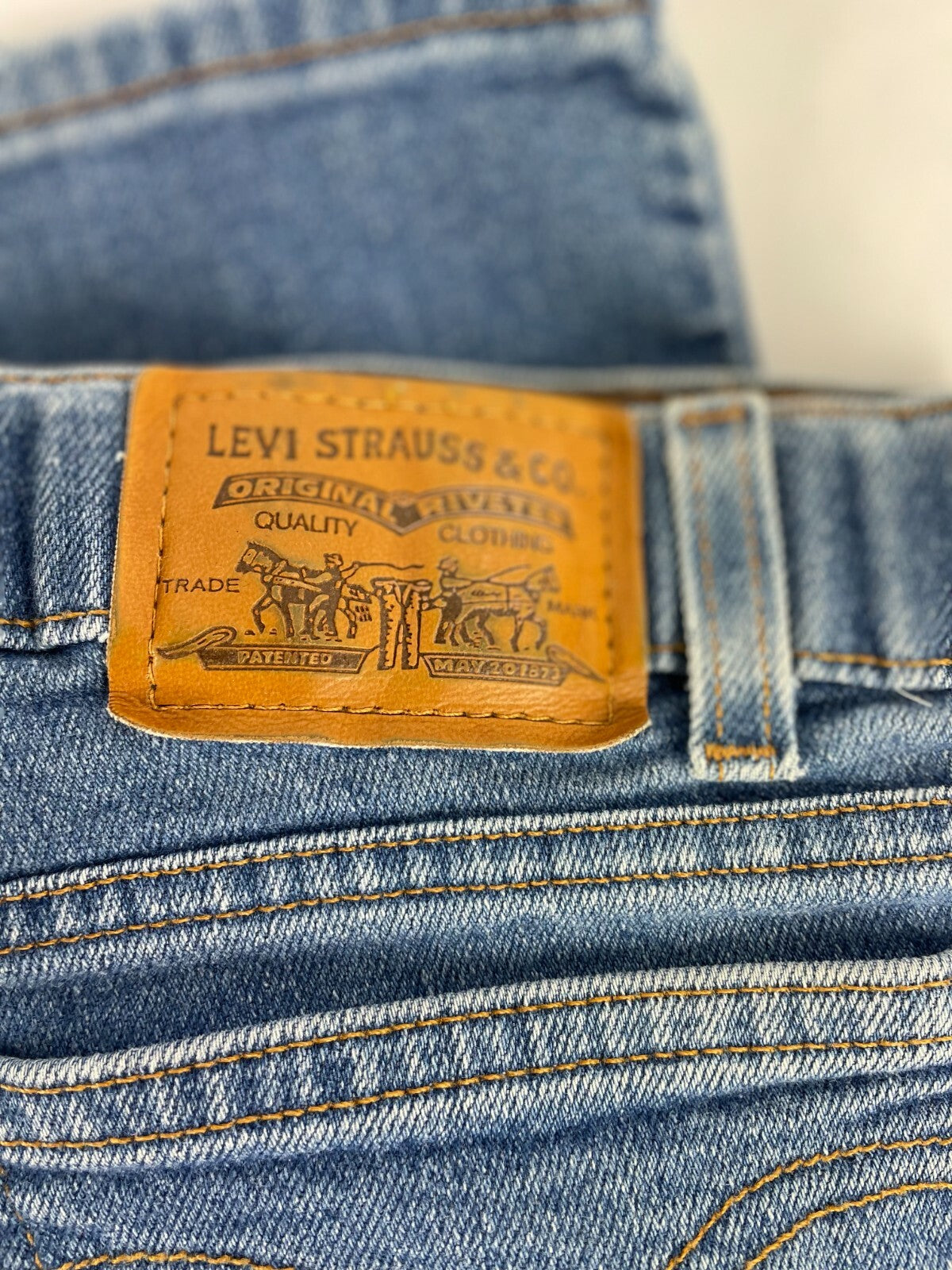 Levi's Men's Blue 501 Regular Fit Straight Leg Jeans Size W 34 L 30