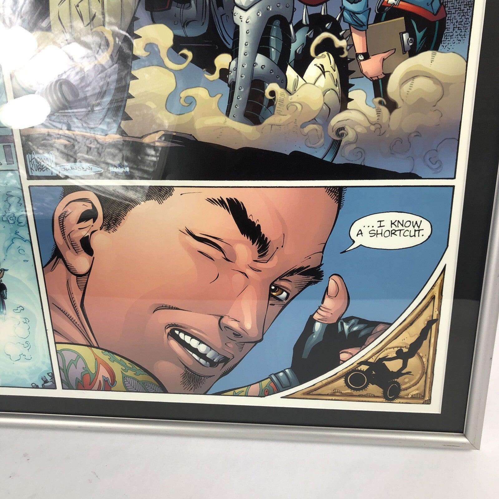 Adam Kubert 32" x 22" FRAMED Original Art Poster X-Games Carey Hart Motocross