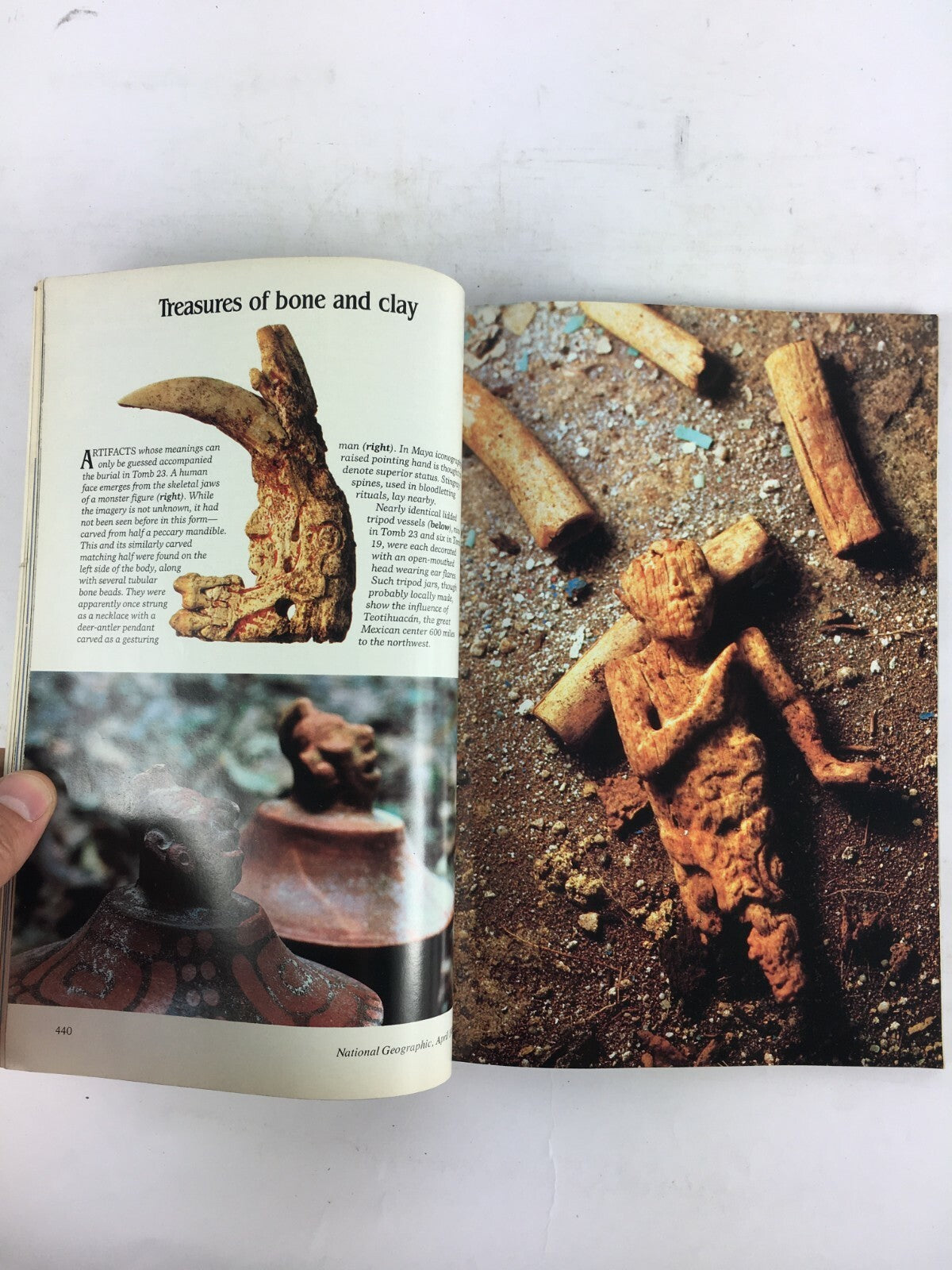 April 1986 National Geographic Magazine Rio Azul Lost City of The Maya Panama