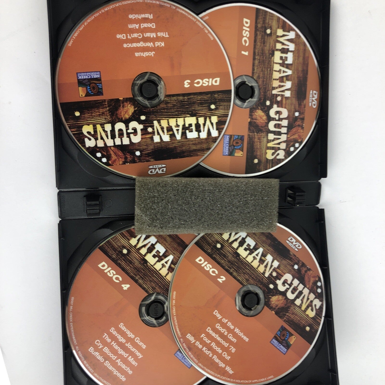 Mean Guns 20 Movie Pack (DVD, 4-Disc Set) Western Cowboys Digitally Remastered