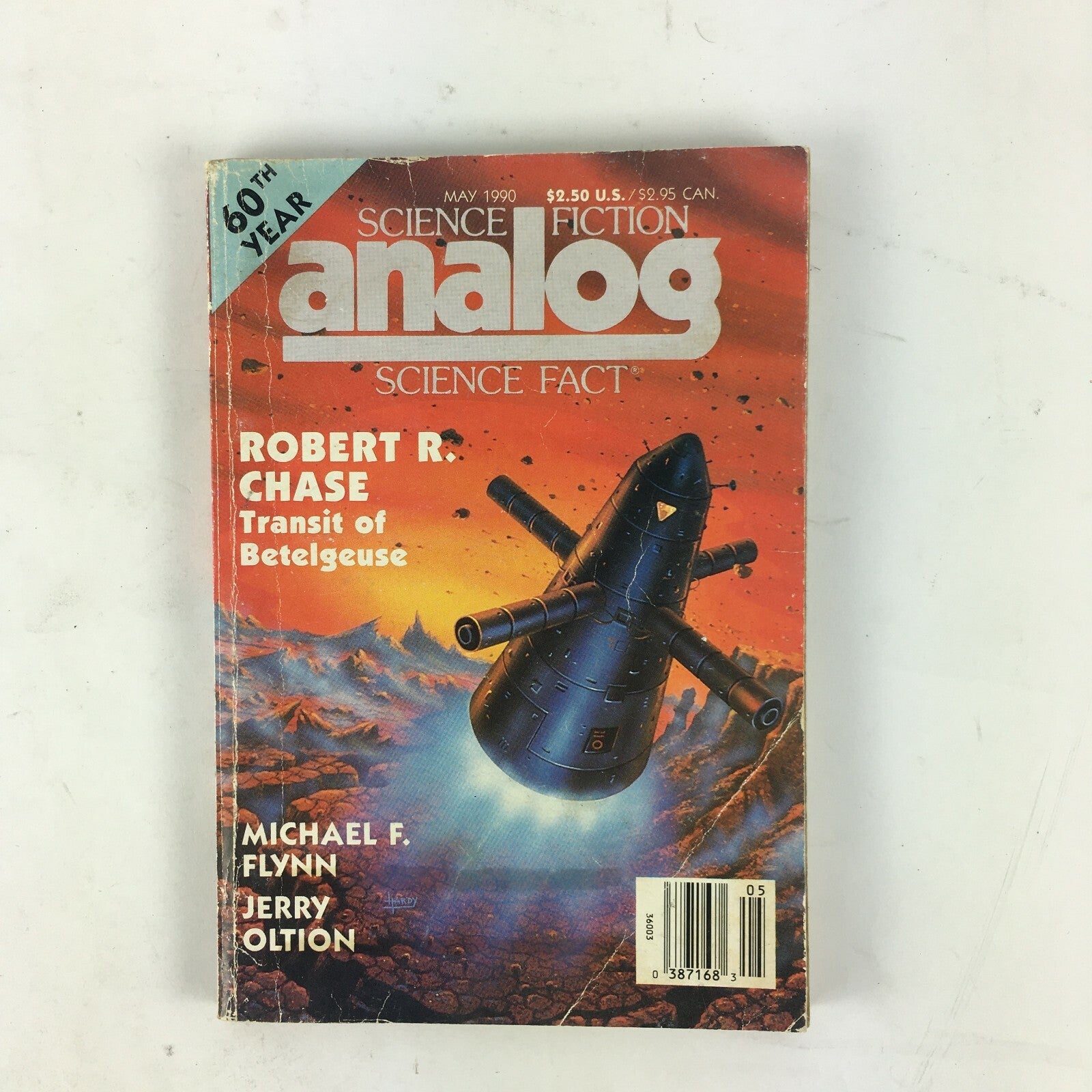 May 1990 Analog Science Fact Magazine Robert R.Chase Michael F.Flynn JerryOltion