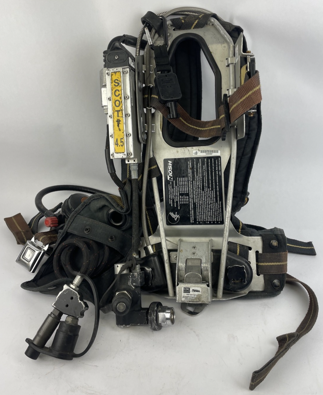 SCOTT SAFETY 4.5 4500 SCBA Air Pack Harness EZ-Flow Air Pak Plus with Sensor i