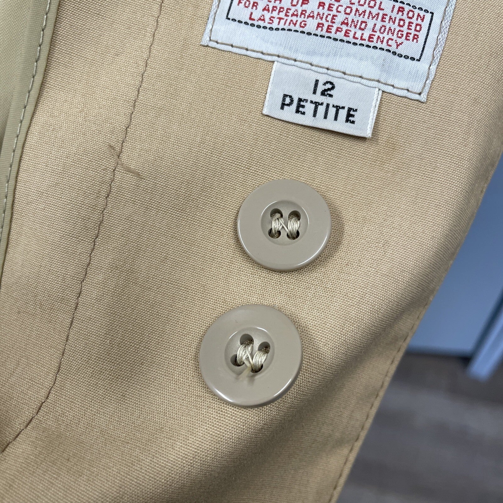 LONDON FOG MAINCOATS Women's Long Beige TRENCH COAT w Removable Liner* 12P VGC