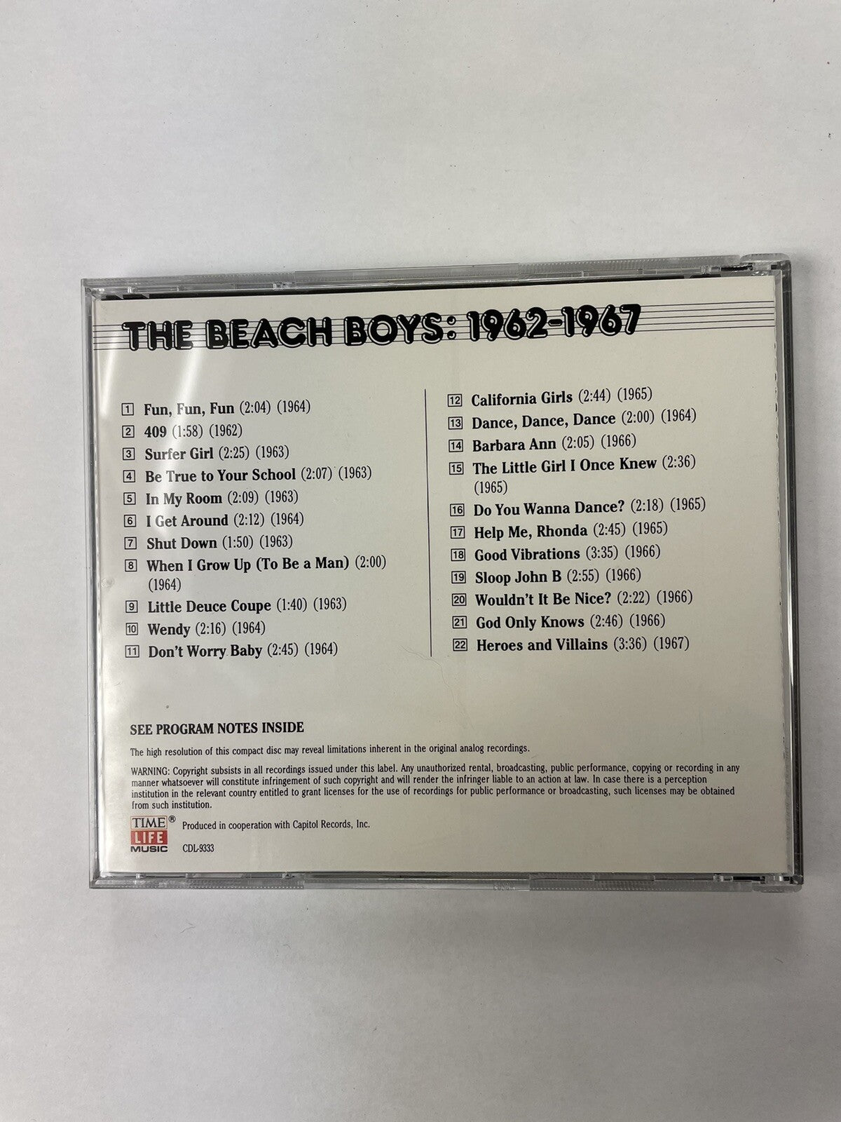 The Beach Boys 1962-1967 The Rock and Roll Era CD #8