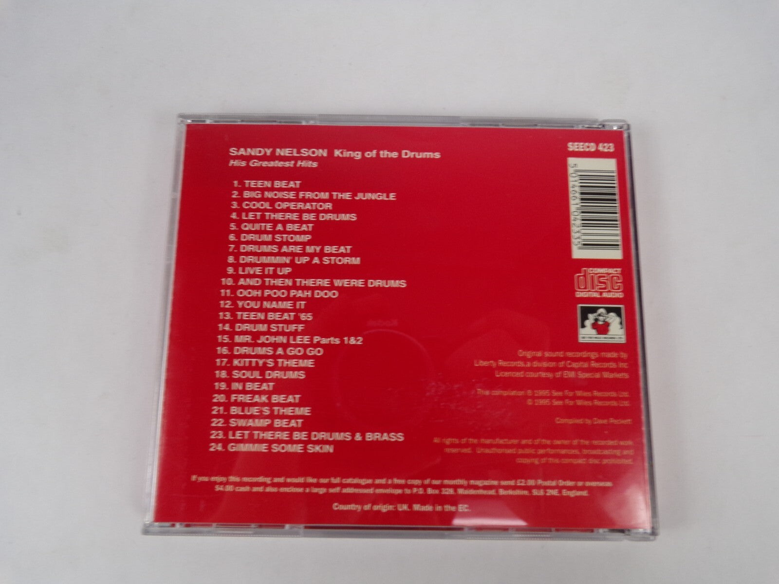 Sandy Nelson King Of The Drums CD #10