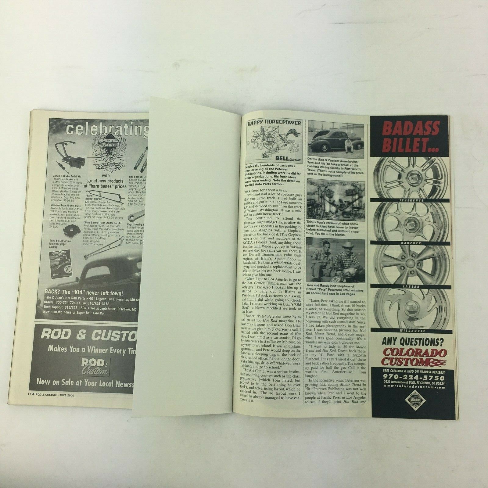 June 2000 Rod & Custom Magazine Retro Rods! Nostalgic&Traditional Rods & Customs