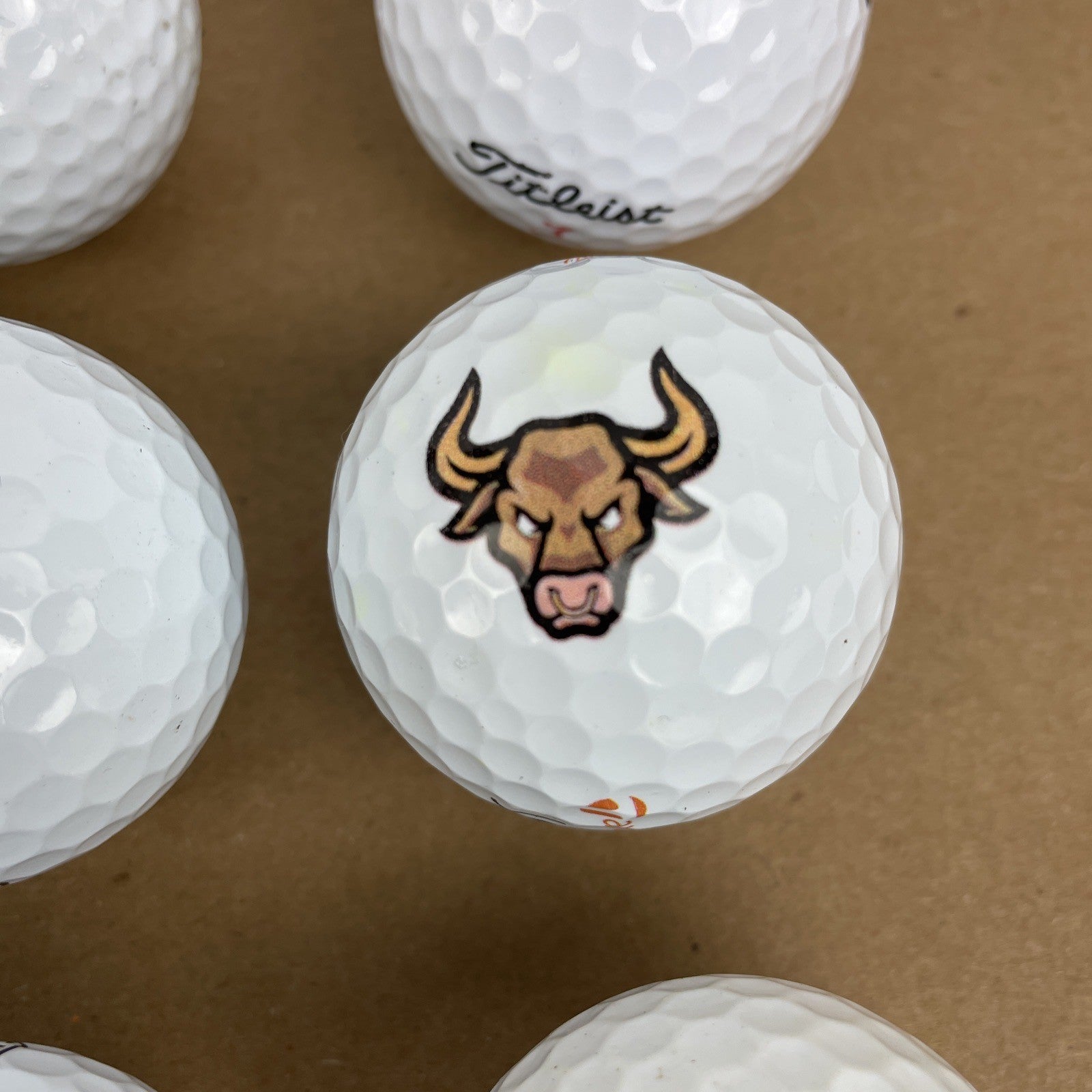 20 x Logo Golf Ball Lot Panda Bull Cali Bear Schwetty Balls FOO KING LONG Booze