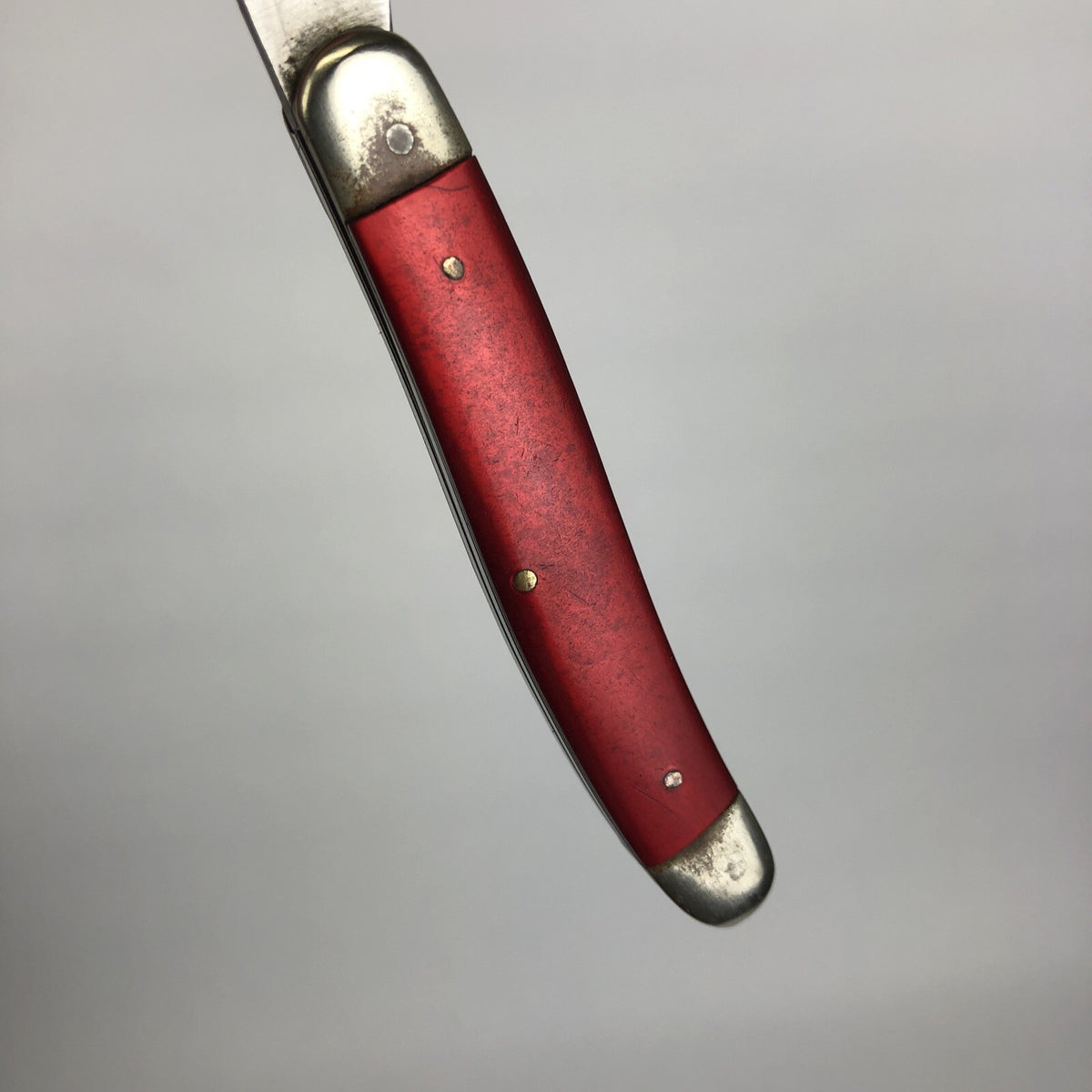Vintage Red Pearl Pocket Knife 2.25" Inch Blade marked Stainless Steel JAPAN