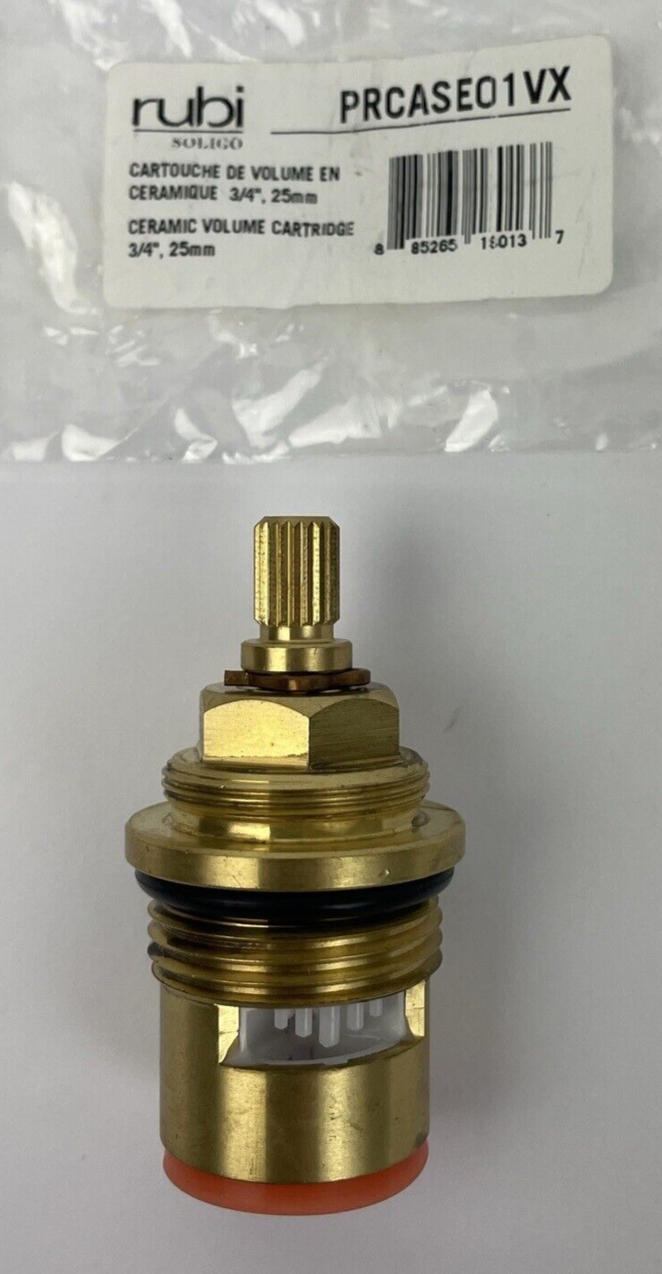 RUBI Soligo Model No. PRCASEO1VX Ceramic Volume Cartridge Control 3/4" 25mm RARE