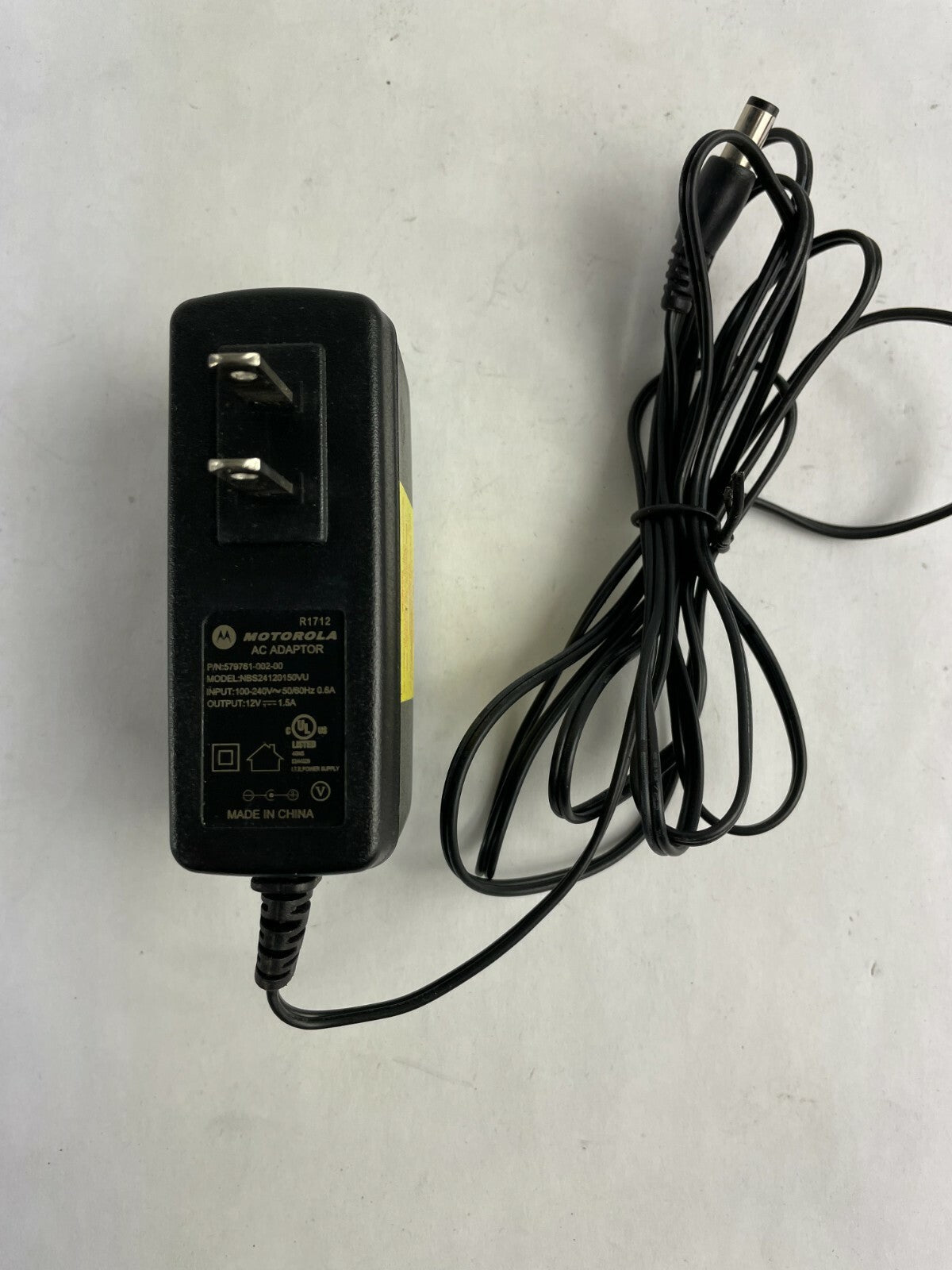 Genuine Motorola NBS24120150VU Output 12 V 1.5 A Power Supply Adapter A84