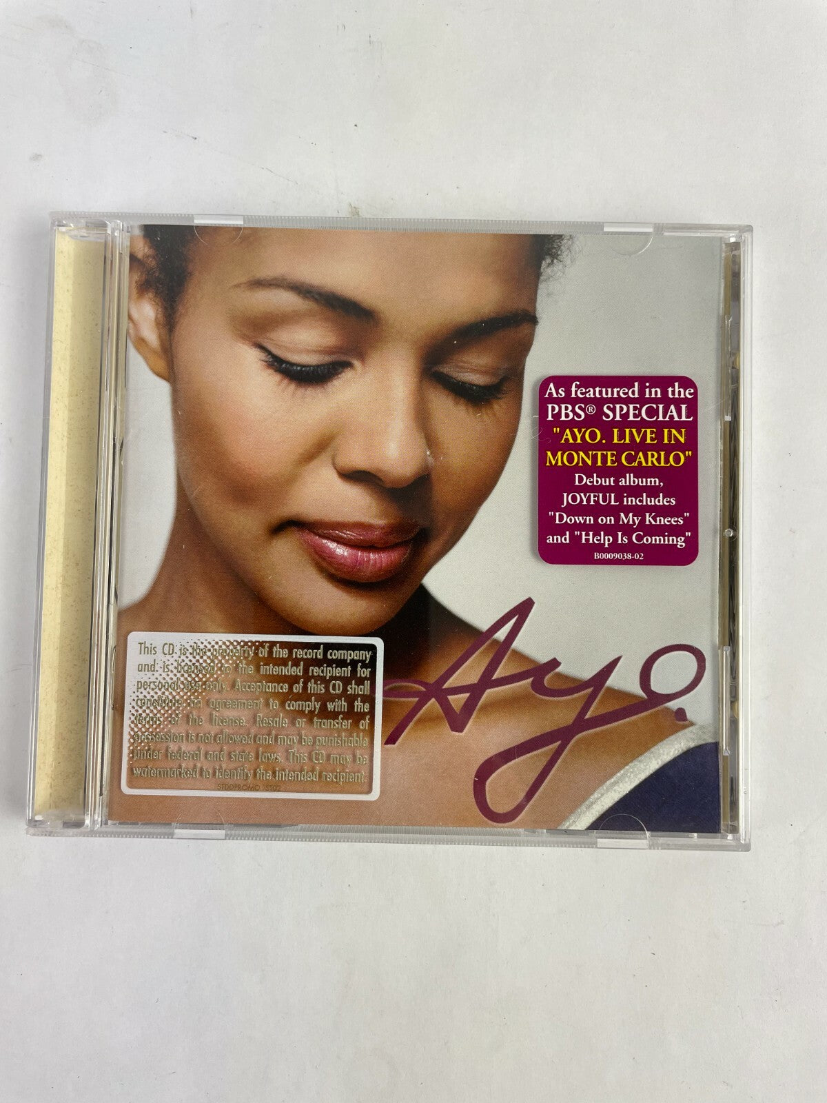 Ayo Live In Monte Carlo Debut Album Down on My Knees Help is Coming Disc Q11