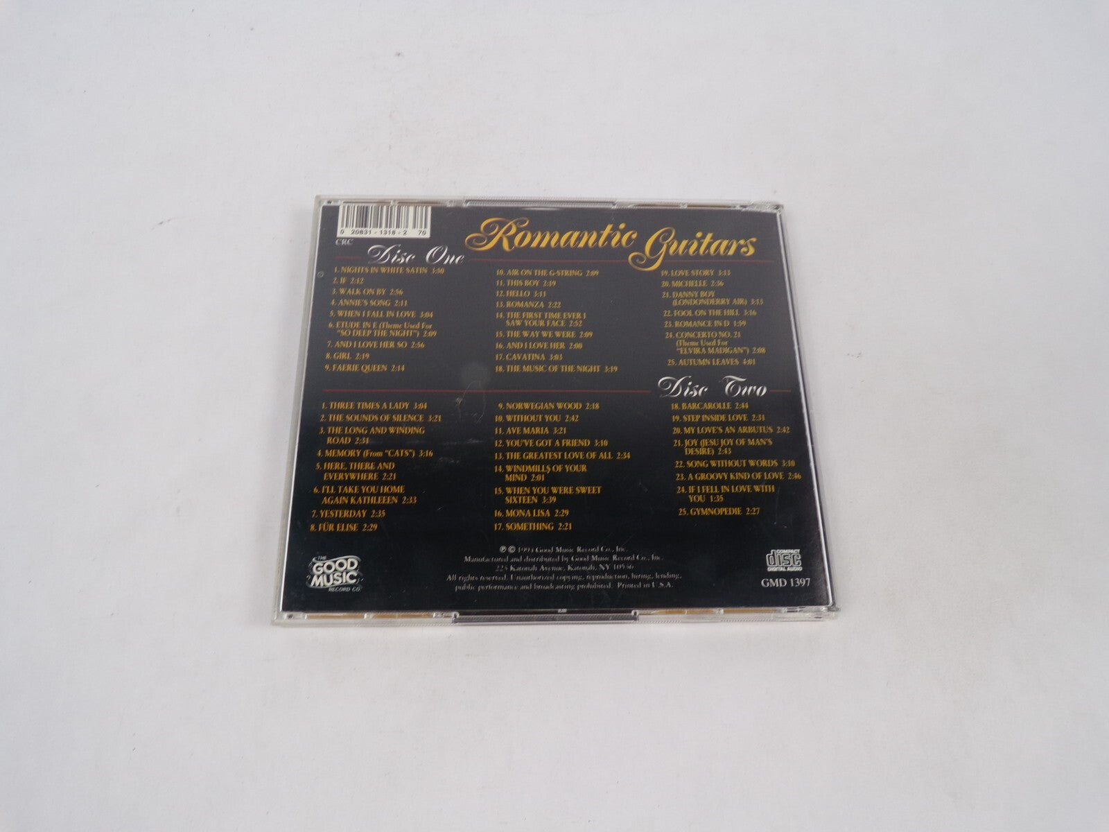 Romantic Guitars Three Times A Lady The Sounds Of Silence The Long And WindCD#70