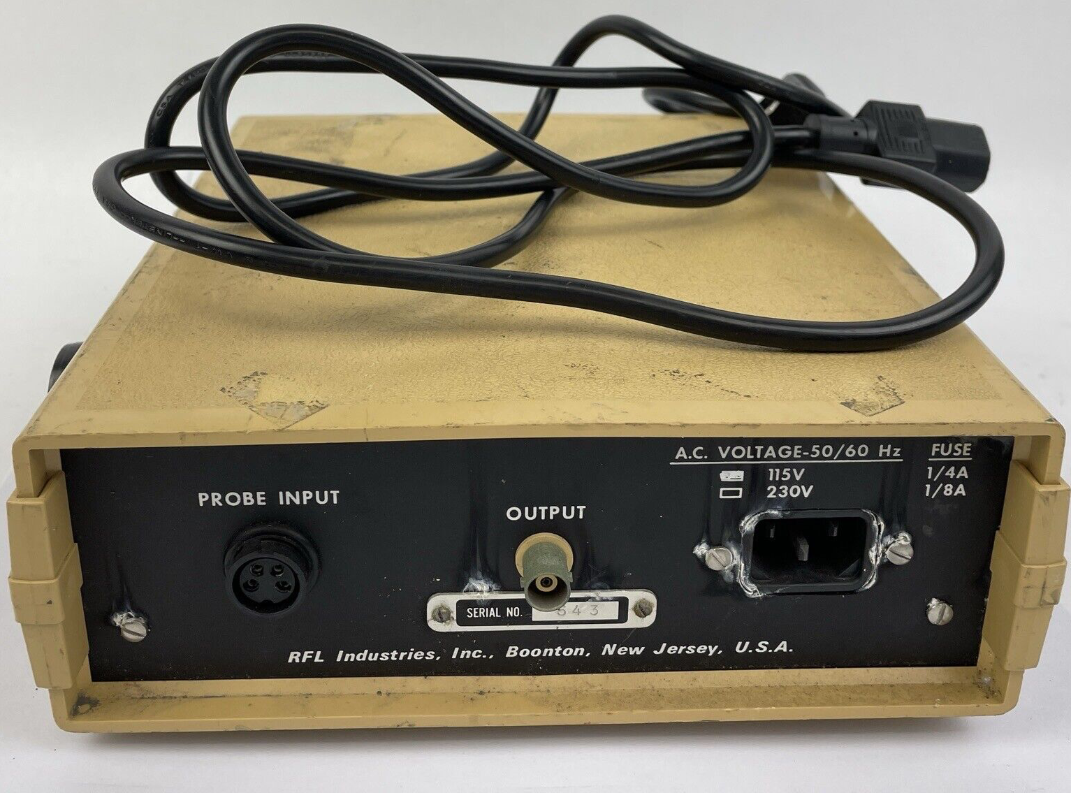 RFL Industries 904 GAUSSMETERA.C. Voltage 50 / 60 Hz 230V 115V - USA Made