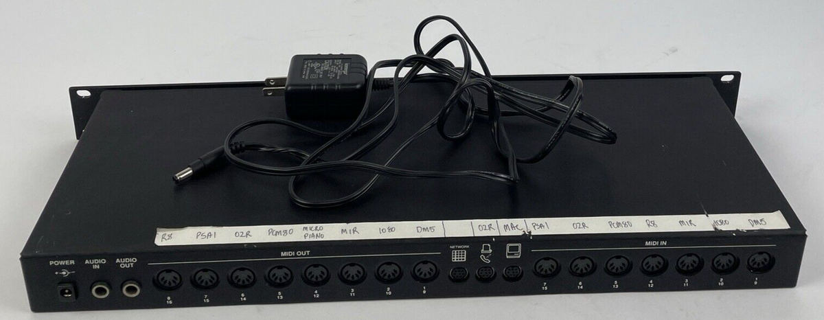 Mark of the Unicorn MOTU Midi Time Piece AV Interface 128 Channels SMPTE w Cord