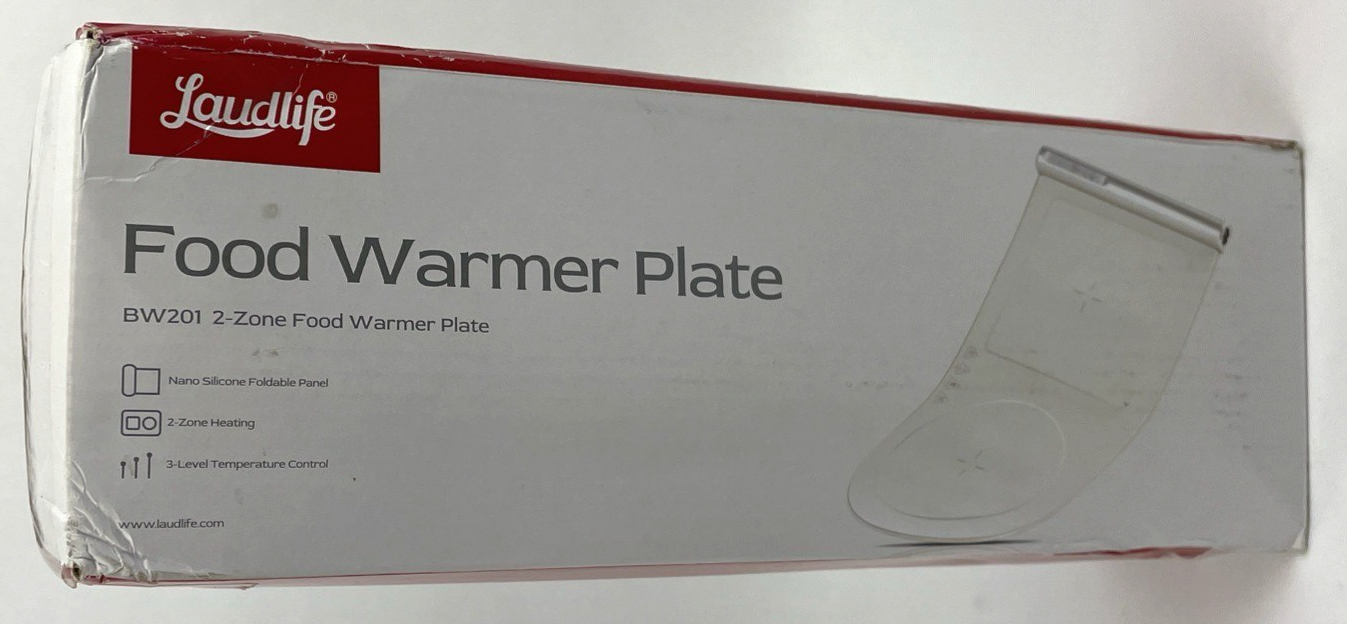 Laudlife Electric Foldable Food Warmer Plate w/ Adjustable Temperature 120V 100W