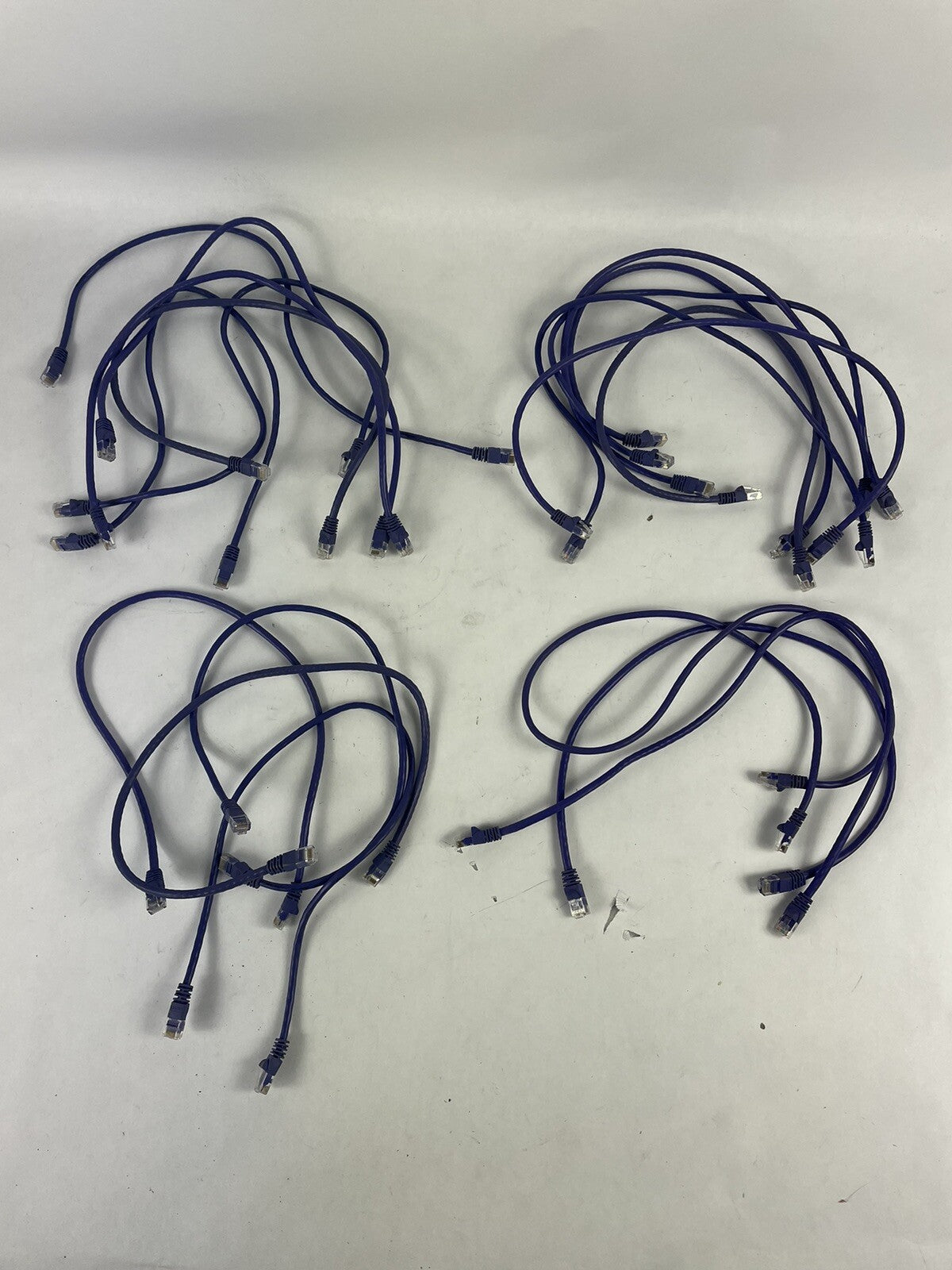 Lot of 19: 2 FT CAT5E CAT5 RJ45 ETHERNET CABLE LAN NETWORK PS3 XBOX
